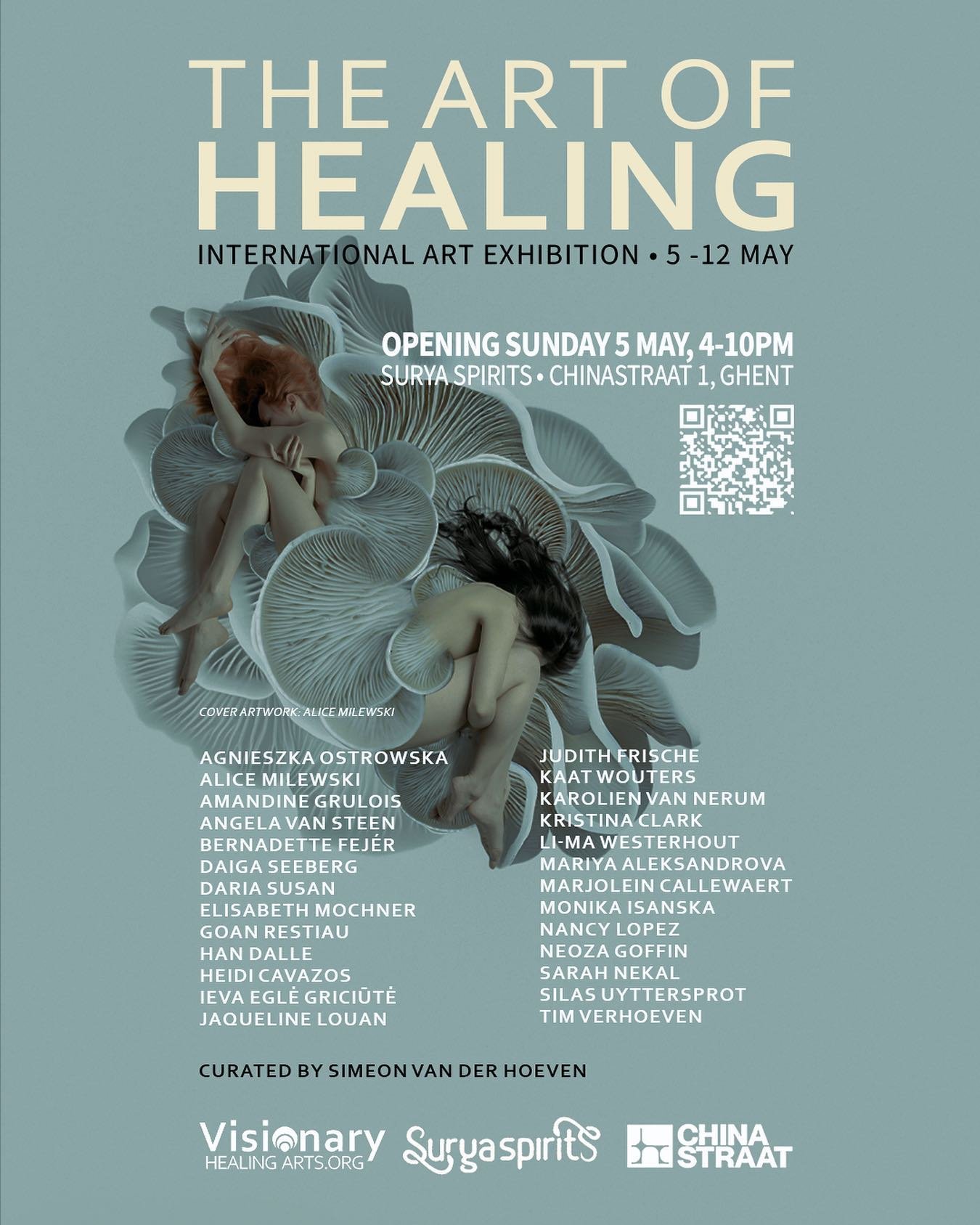 ．
Two of my self portraits have been selected for &ldquo;The Art of Healing&rdquo; art exhibition. This group show is curated and produced by Simeon Van der Hoeven and Visionary Healing Arts and will take place in Chinastraat in Ghent, Belgium May 5-