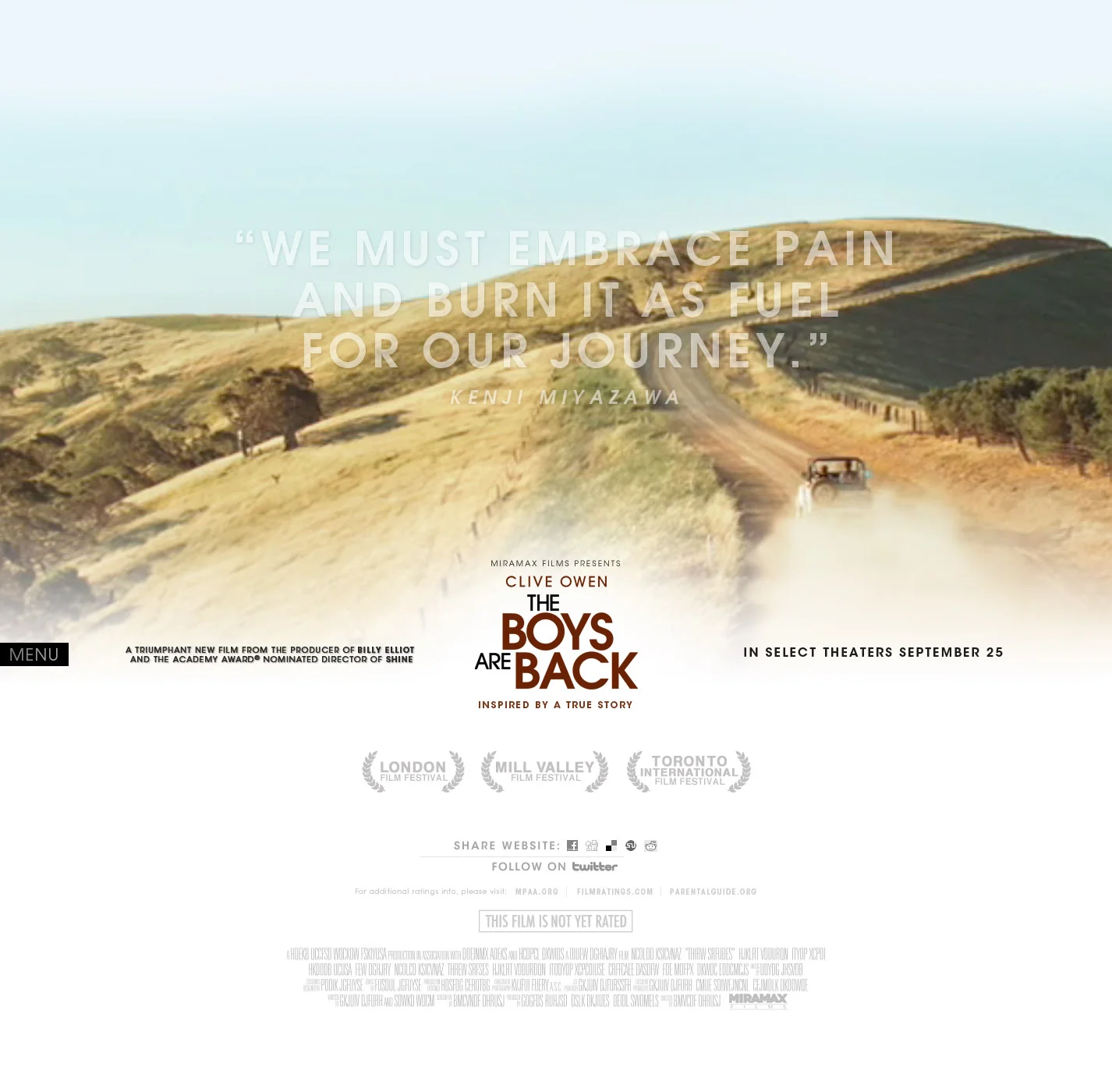 Feature Film Site & Wallpaper Design