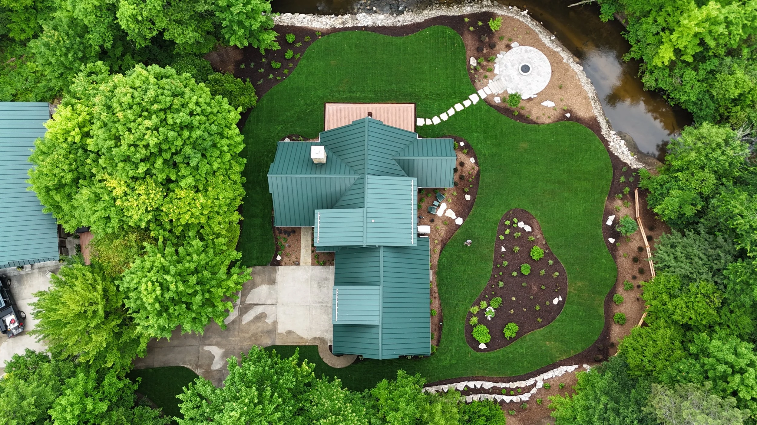 Natural Stone Patio &amp; Landscape Renovation in Pentwater, MI