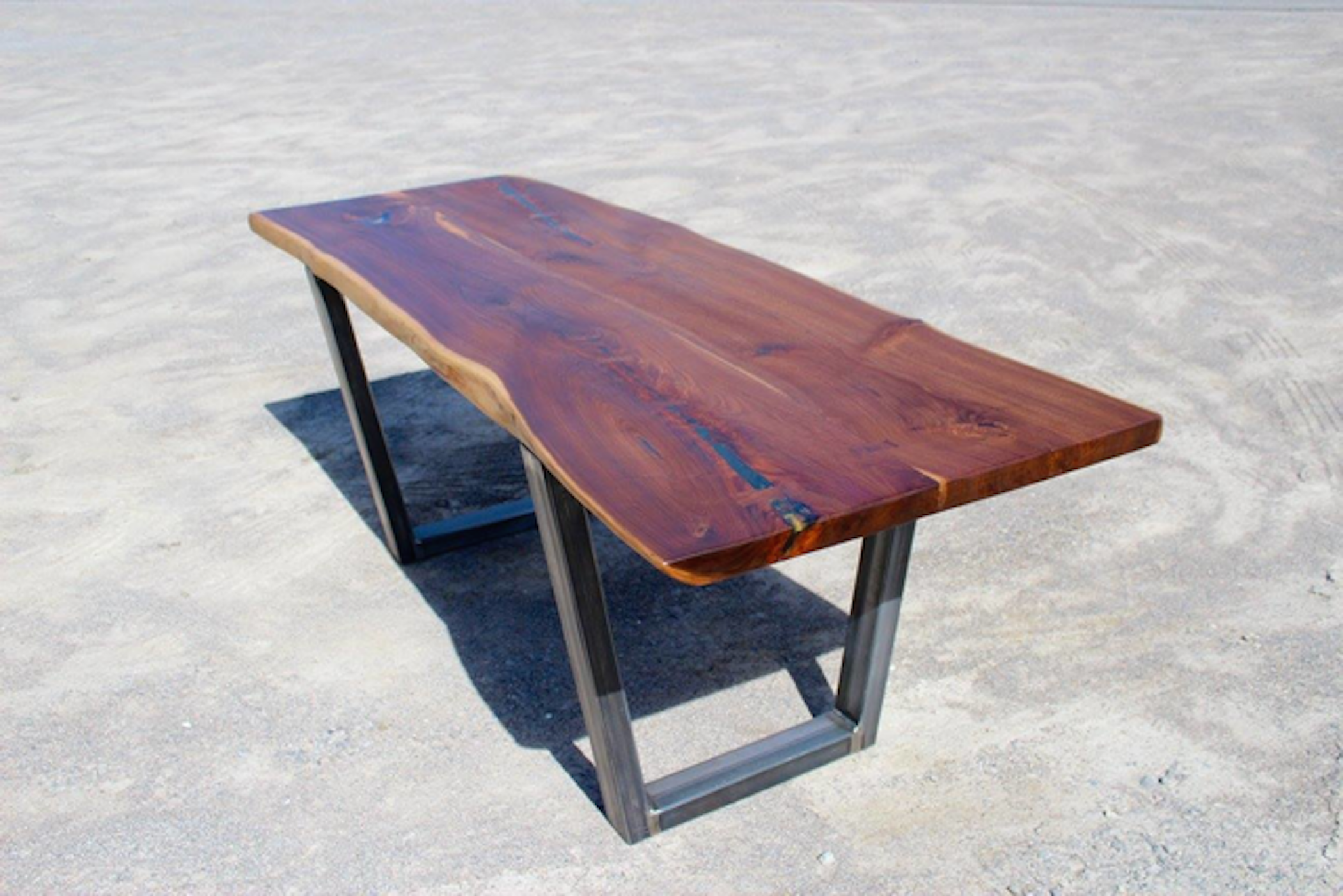 This story is another many many years in the making. This Walnut came from a neighbouring farmer. The Walnut came from a fallen tree originally on their property Markham ON. He had it milled with aspirations to one day build something. We were happy to give this walnut a second life as a beautiful dinning table. 