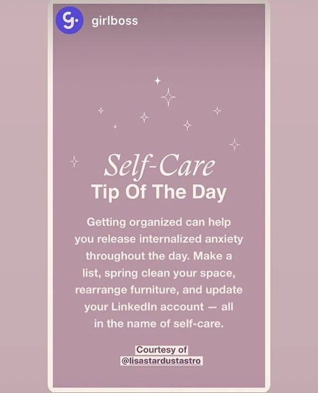 Self-Care Tip Of The Day