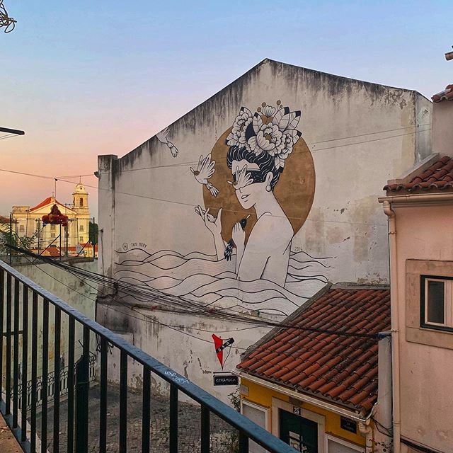 More from our exploration of the backstreets of Lisbon last night. I live when the foreground is as gorgeous as the background in a photo!
.
.
.
#lisbon #lisboa #alfama #lisbonlife #alfama #visitinglisbon #portugal #portugal🇵🇹 #mural #streetart #gr