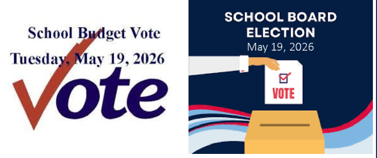 poster for school budget vote 5/19/2026