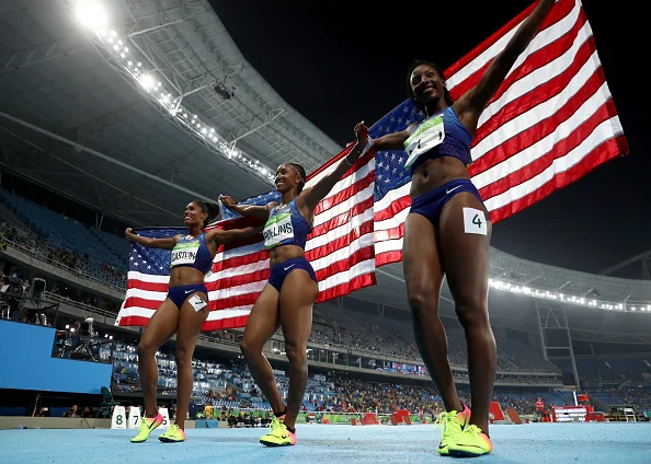 First time ever: U.S. women 1-2-3 at Olympic track event