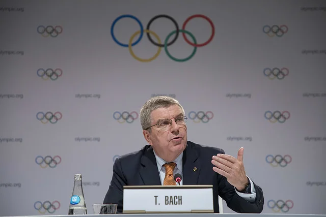 IOC president Thomas Bach at Friday's closing news conference in Lima, Peru // IOC/Flickr