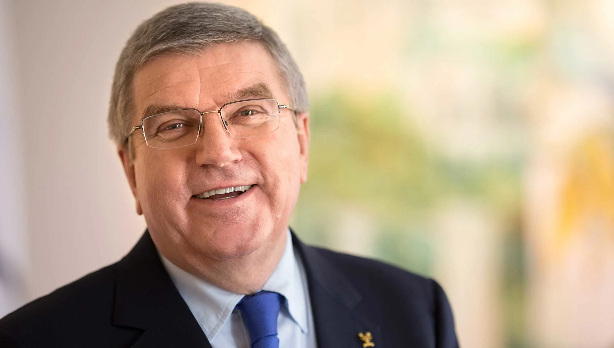 The photo of the IOC president that accompanied Thomas Bach's op-ed // IOC