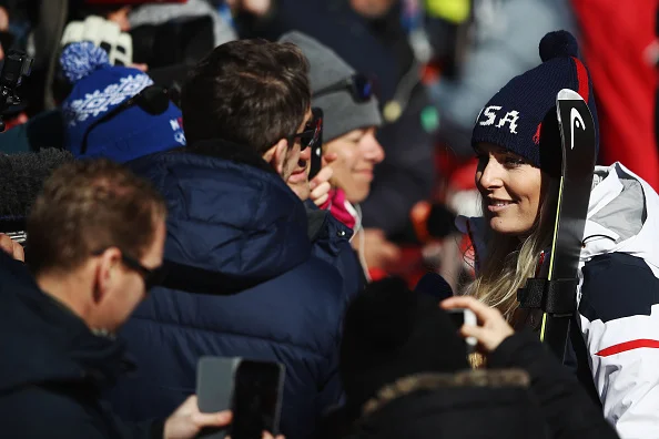Lindsey Vonn after the super-G // Getty Images