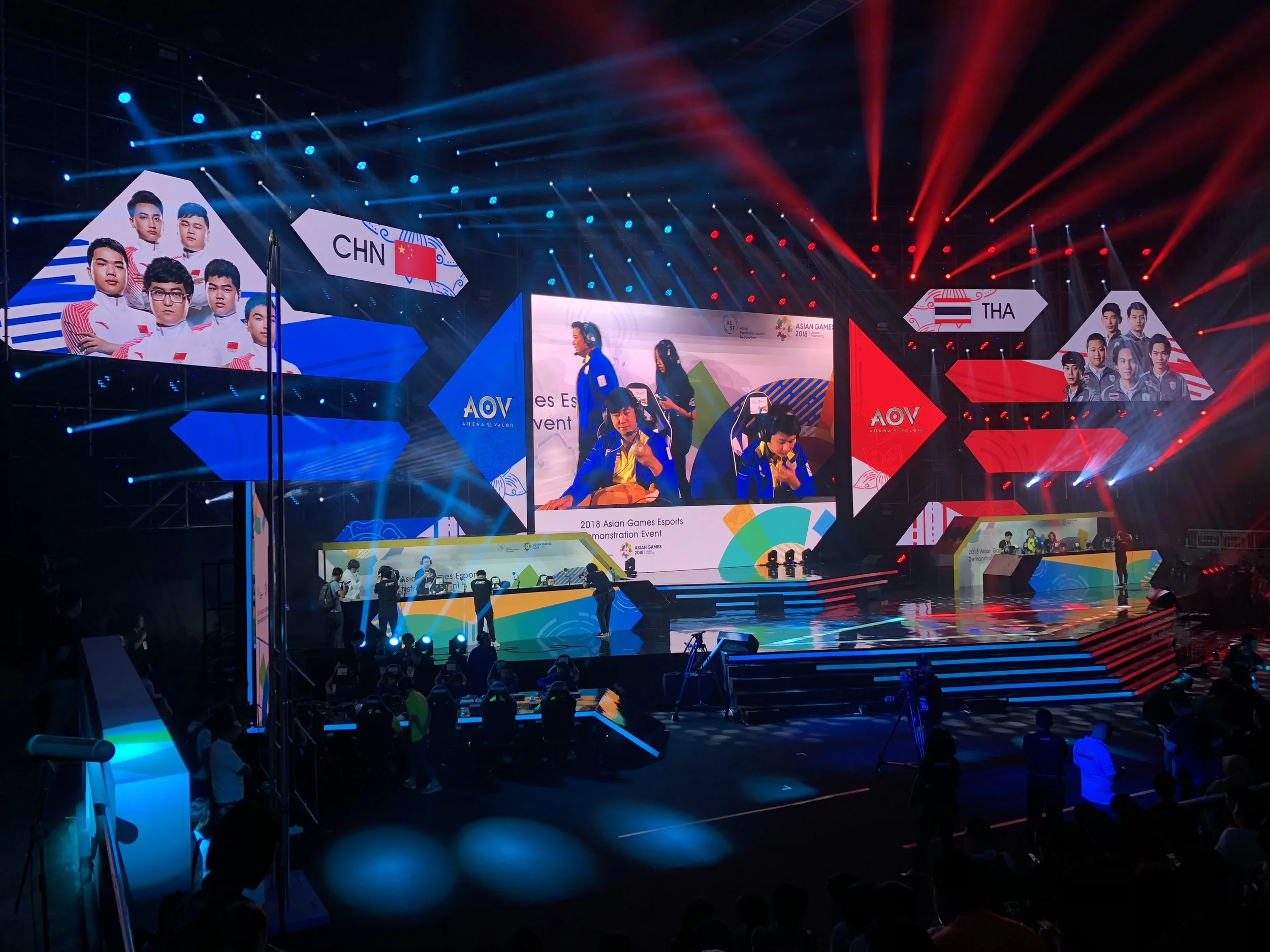 China and Thailand squaring off in AOV at Britama Arena 