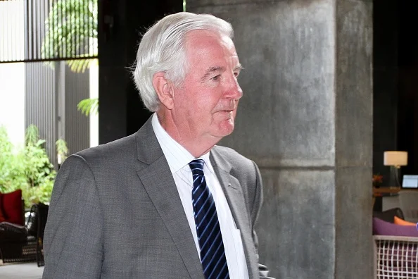 Sir Craig Reedie, the World Anti-Doping Agency president, speaks to the media in Seychelles // Getty Images