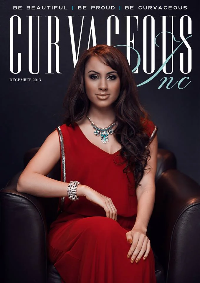 front page publication, Deana Uppal for curvacious inc magazine