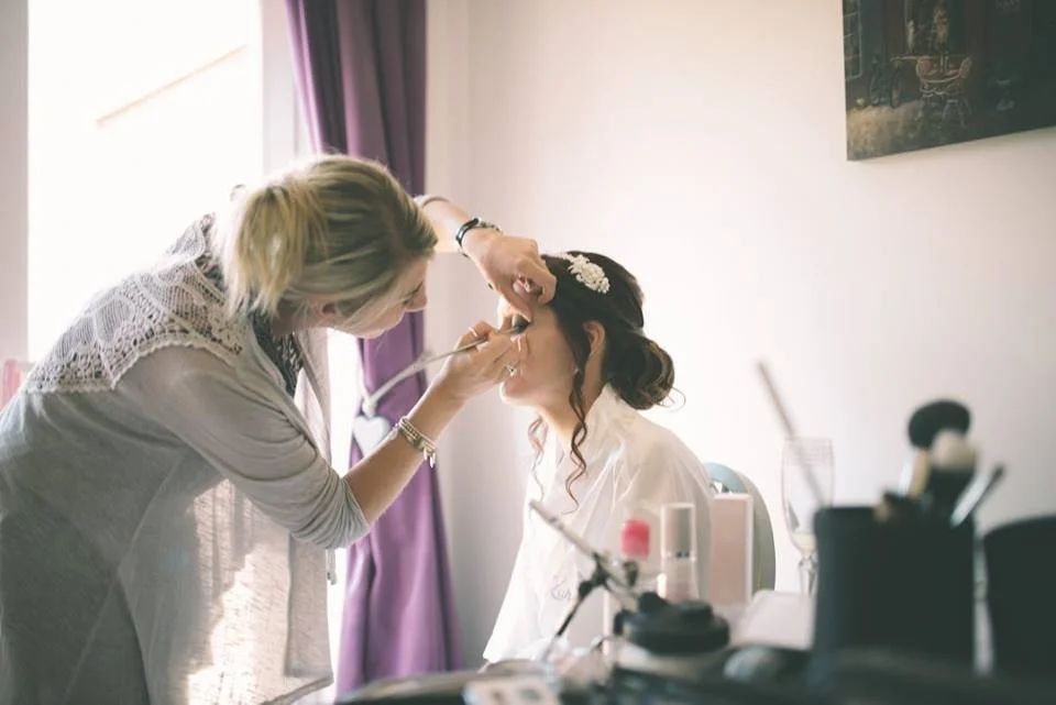 bridal make-up & hair preparations