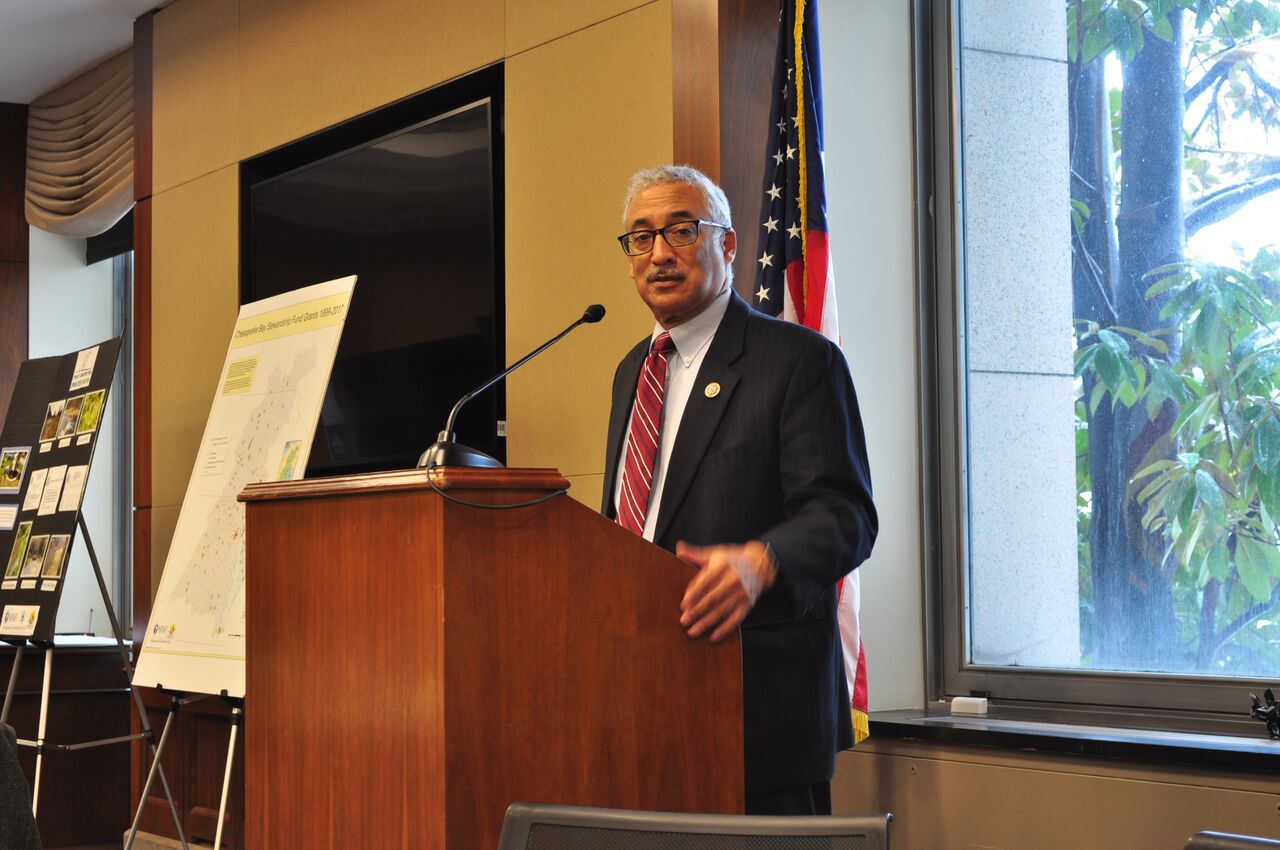Congressman Bobby Scott (VA-03) braved the snow to speak to us at lunch. 