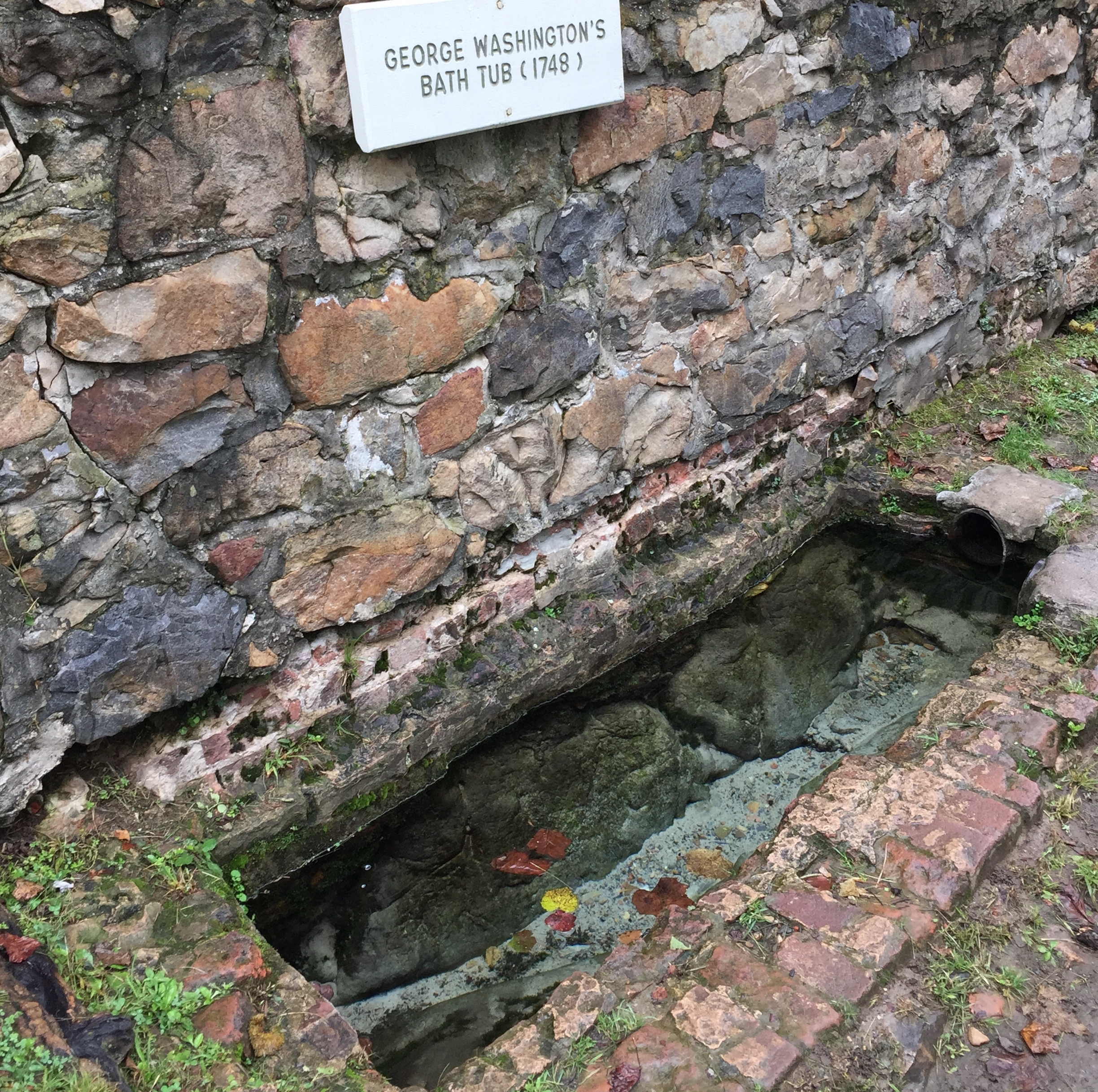  While this wasn’t technically George Washington’s warm spring bath tub, he did frequent Berkeley Springs to take part in the restorative power of the water. 