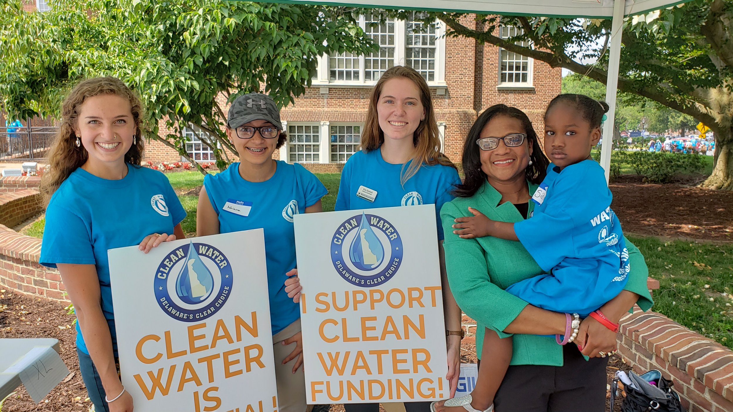 Rally attendees pictured with Representative Sherry Dorsey-Walker