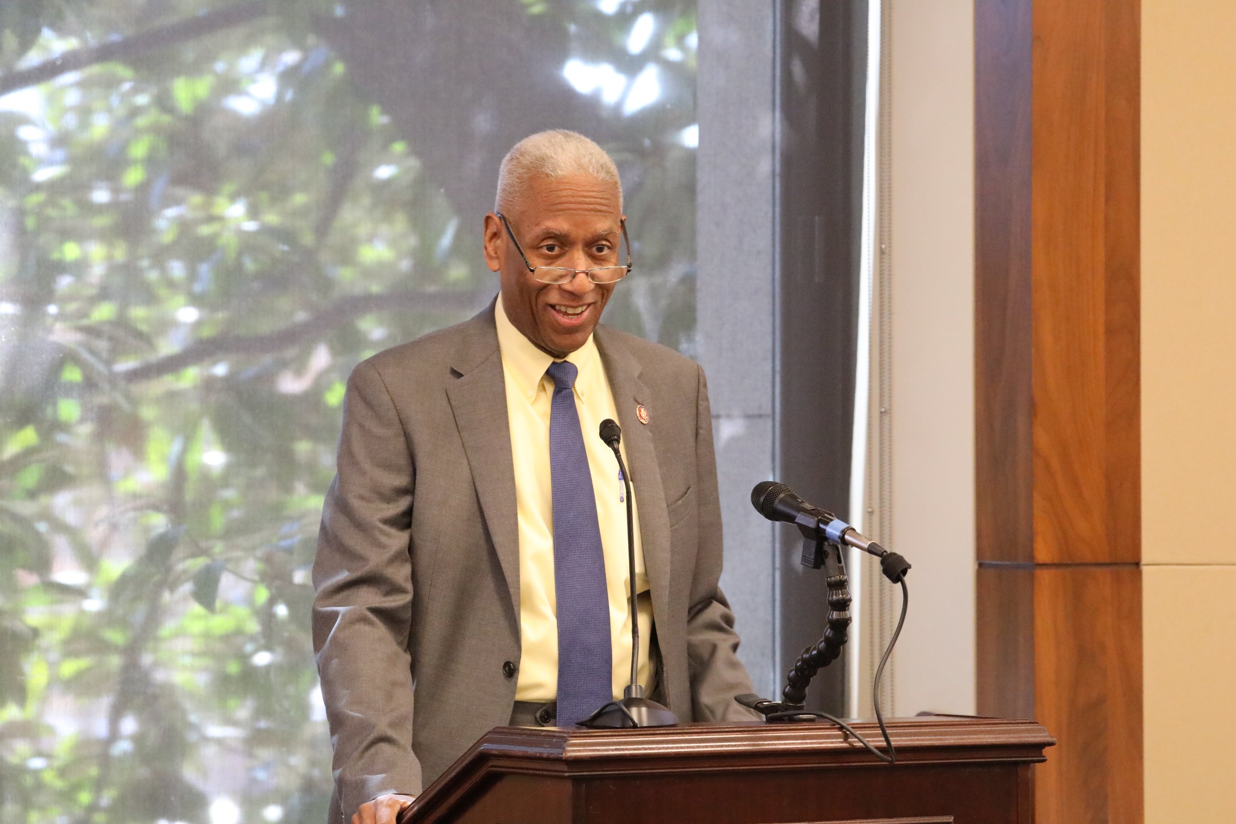  Congressman Donald McEachin speaking at the Coalition’s Chesapeake Bay Day on Capitol Hill in Richmond, VA, March 4, 2020. 