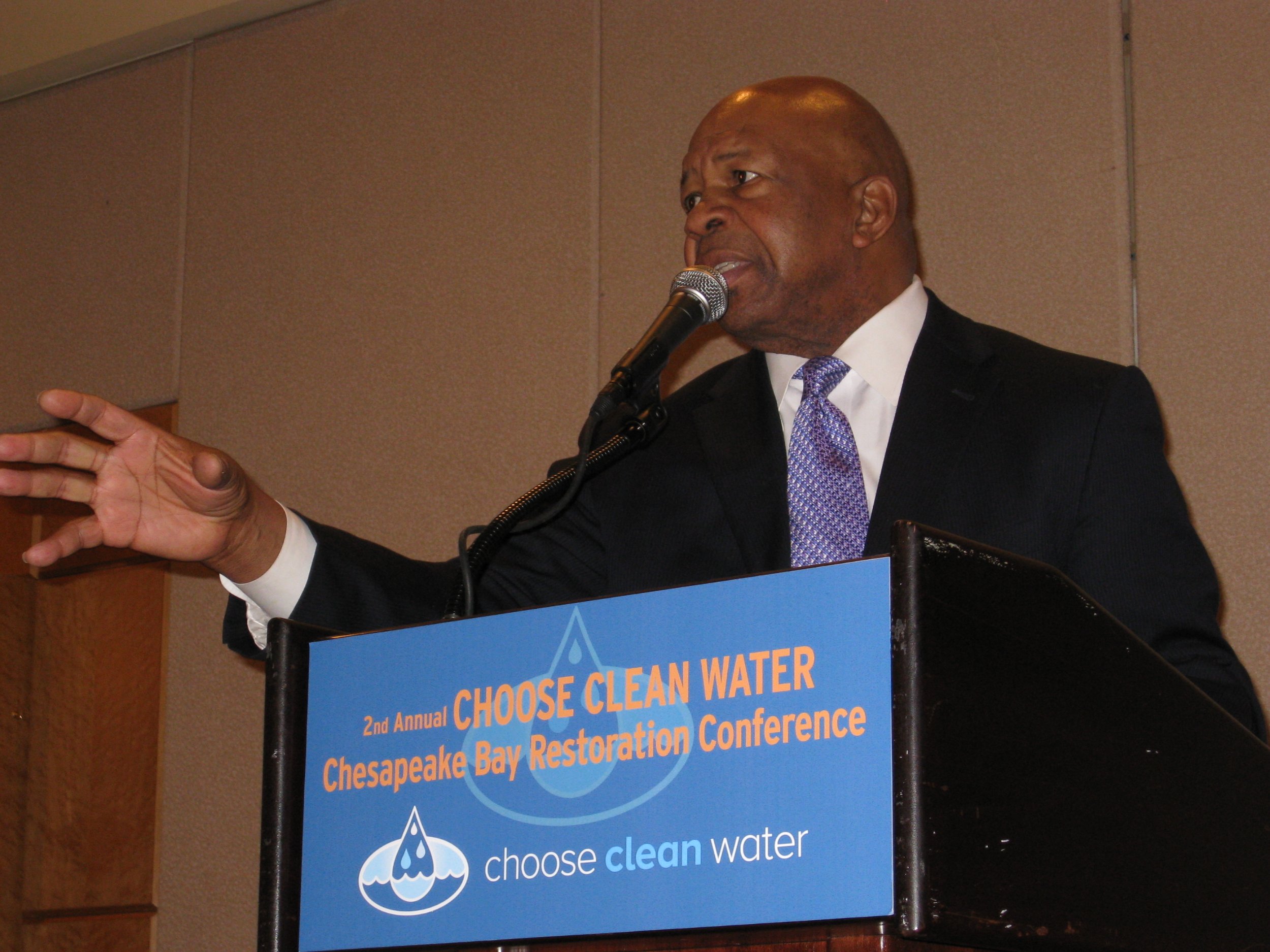  The late Congressman Cummings at the second annual Choose Clean Water Conference in 2011 