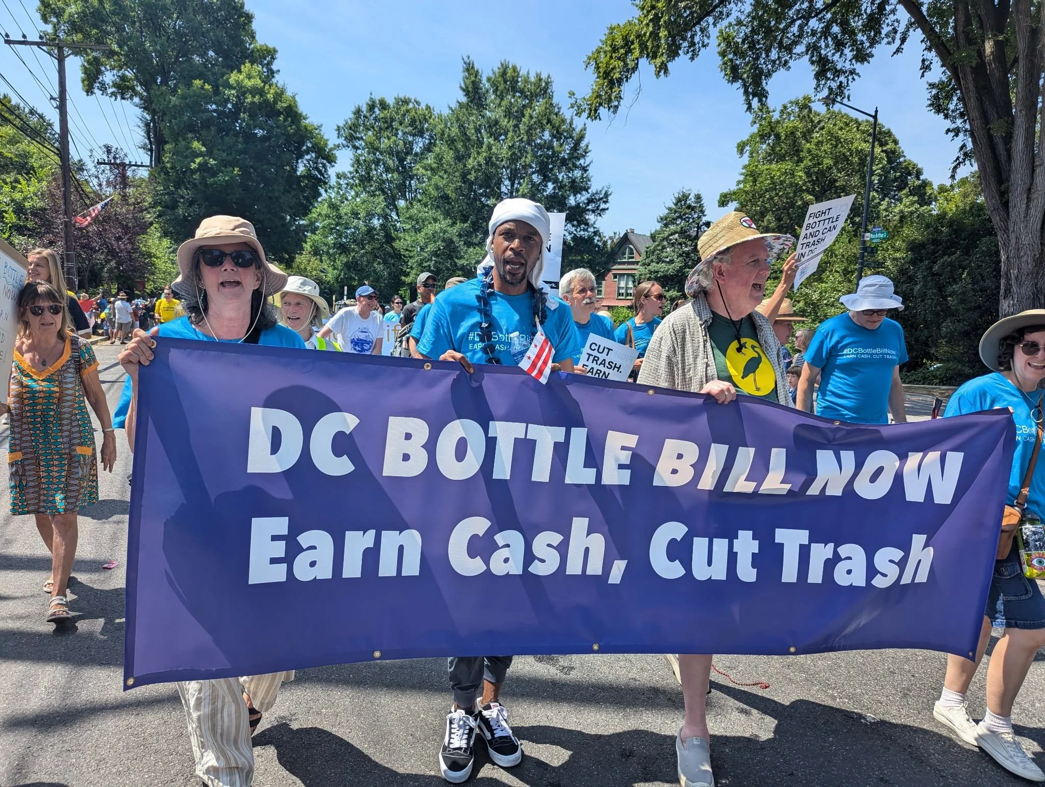 3RC for D.C. Coalition members marching in support for a D.C. Bottle Bill