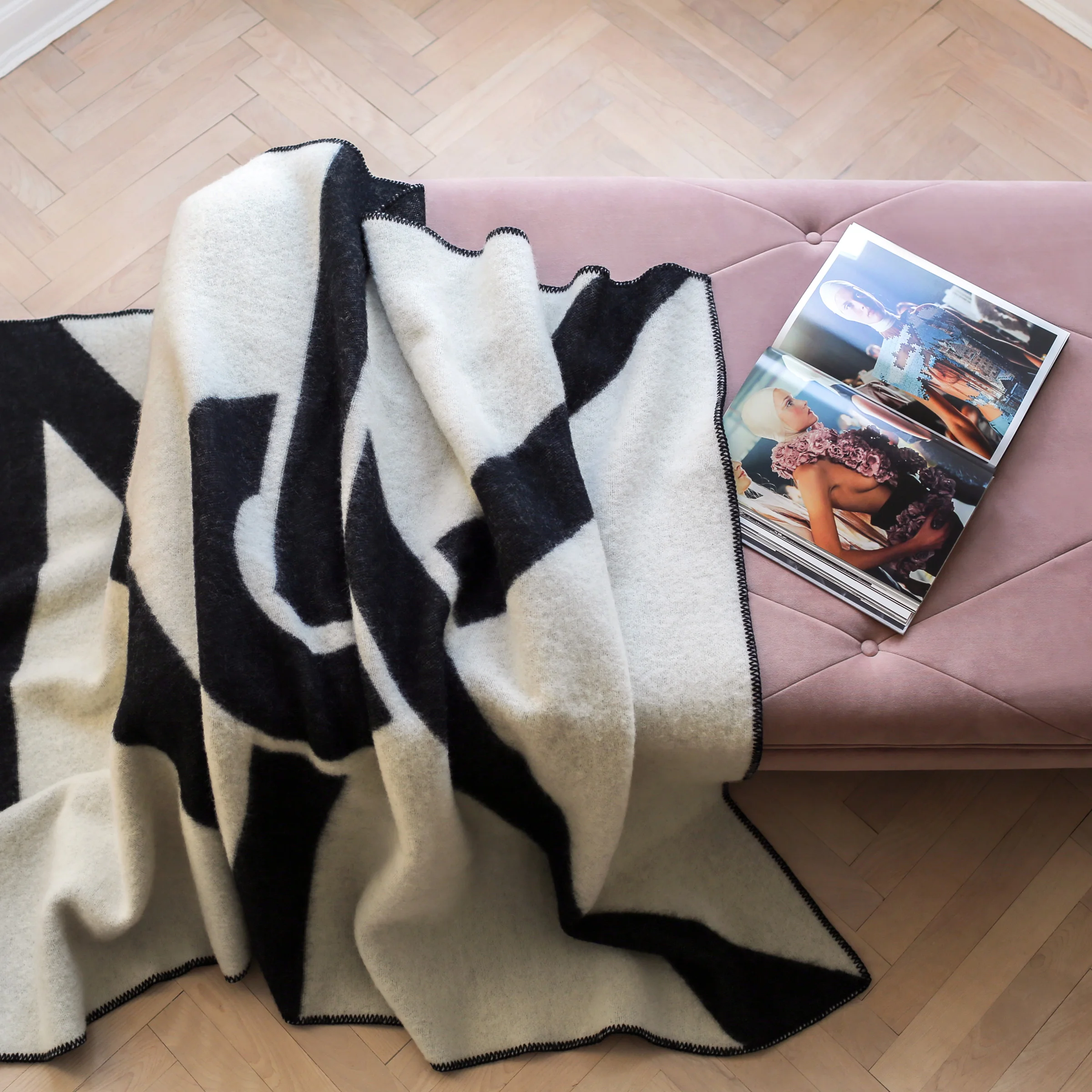 100% quality wool for softness and coziness.