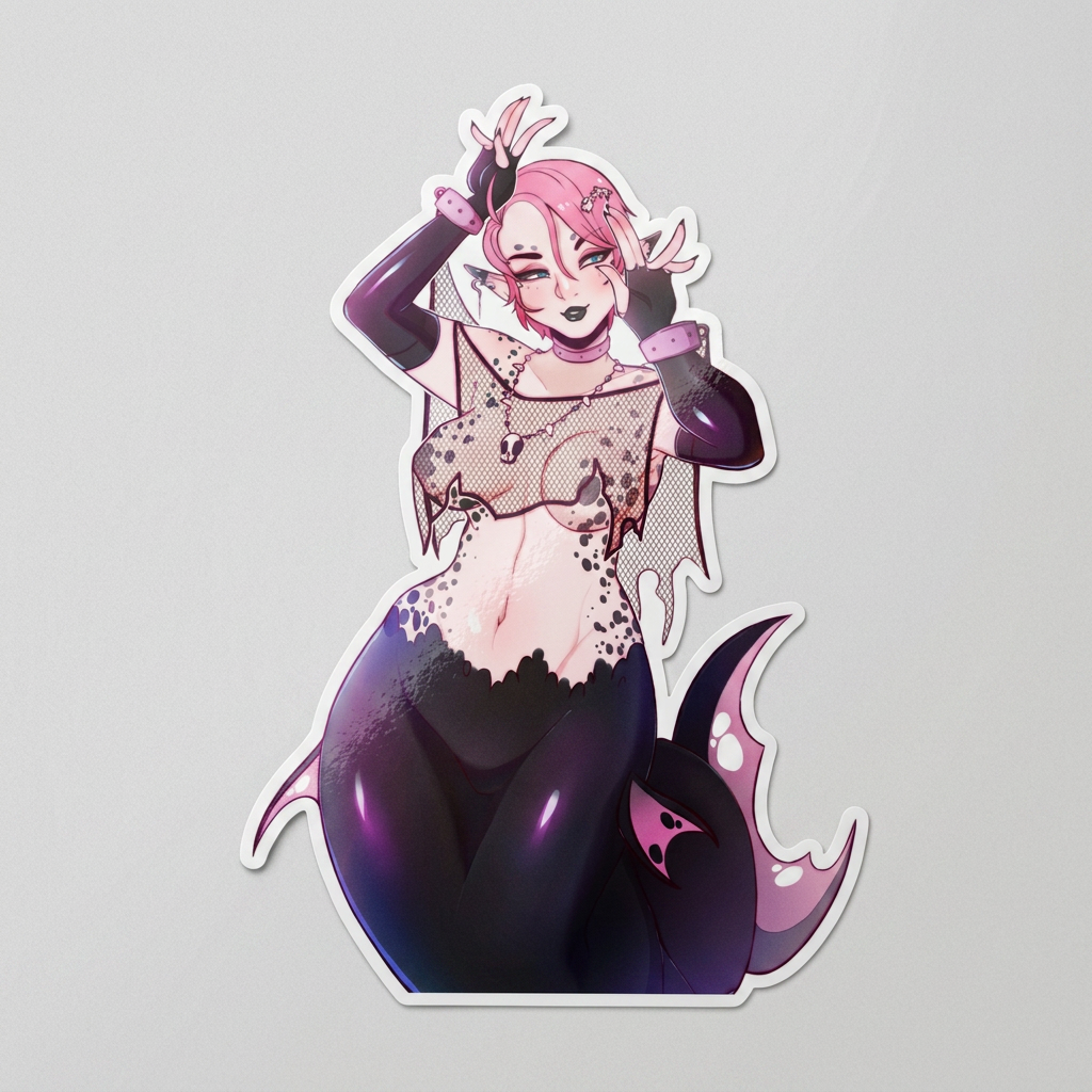 Pink Syrin Vinyl Sticker