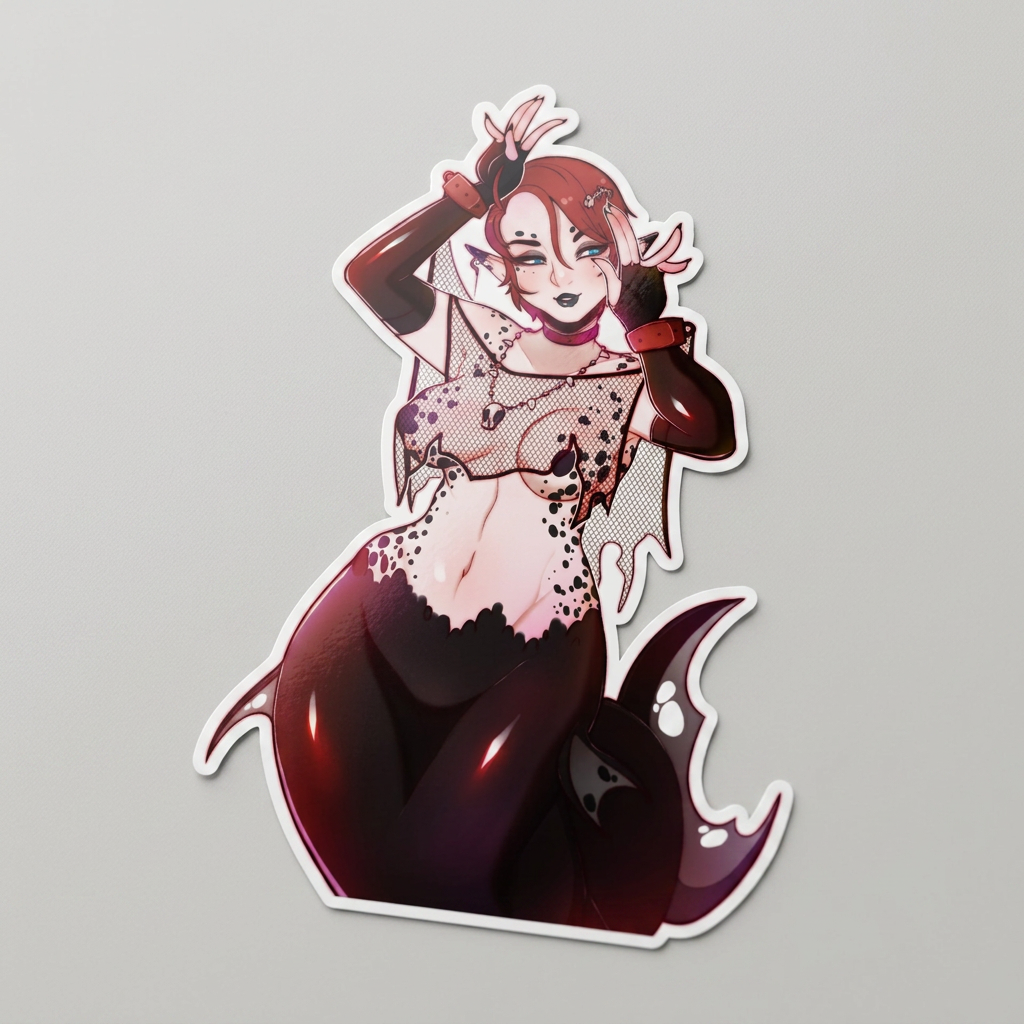 Red Syrin Vinyl Sticker