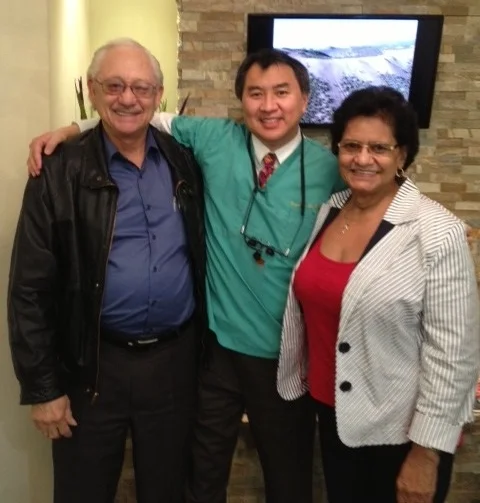 Alvin & Delrine with Dr Li. They visit us all the way from Texas.