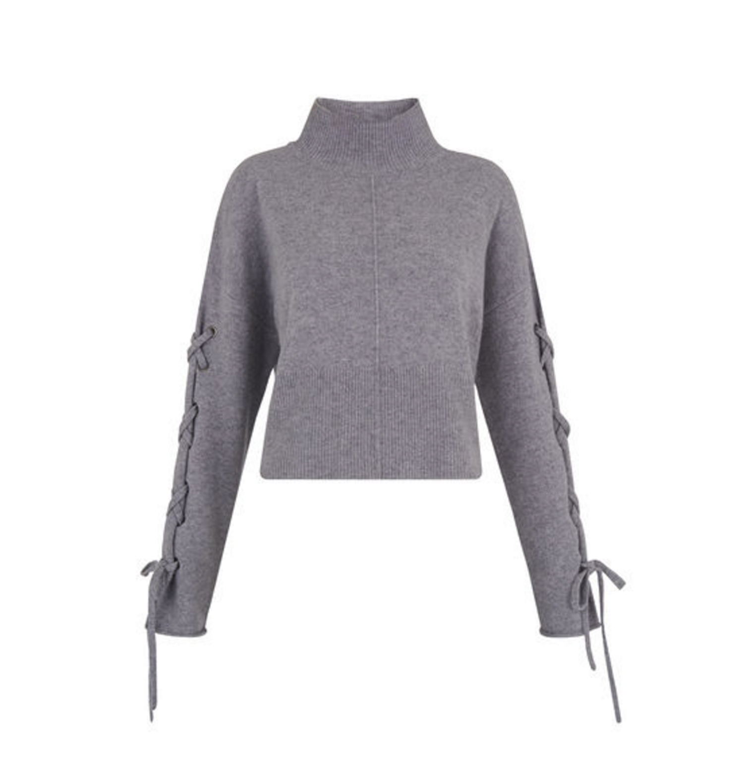 Lace Up Sleeve Sweater