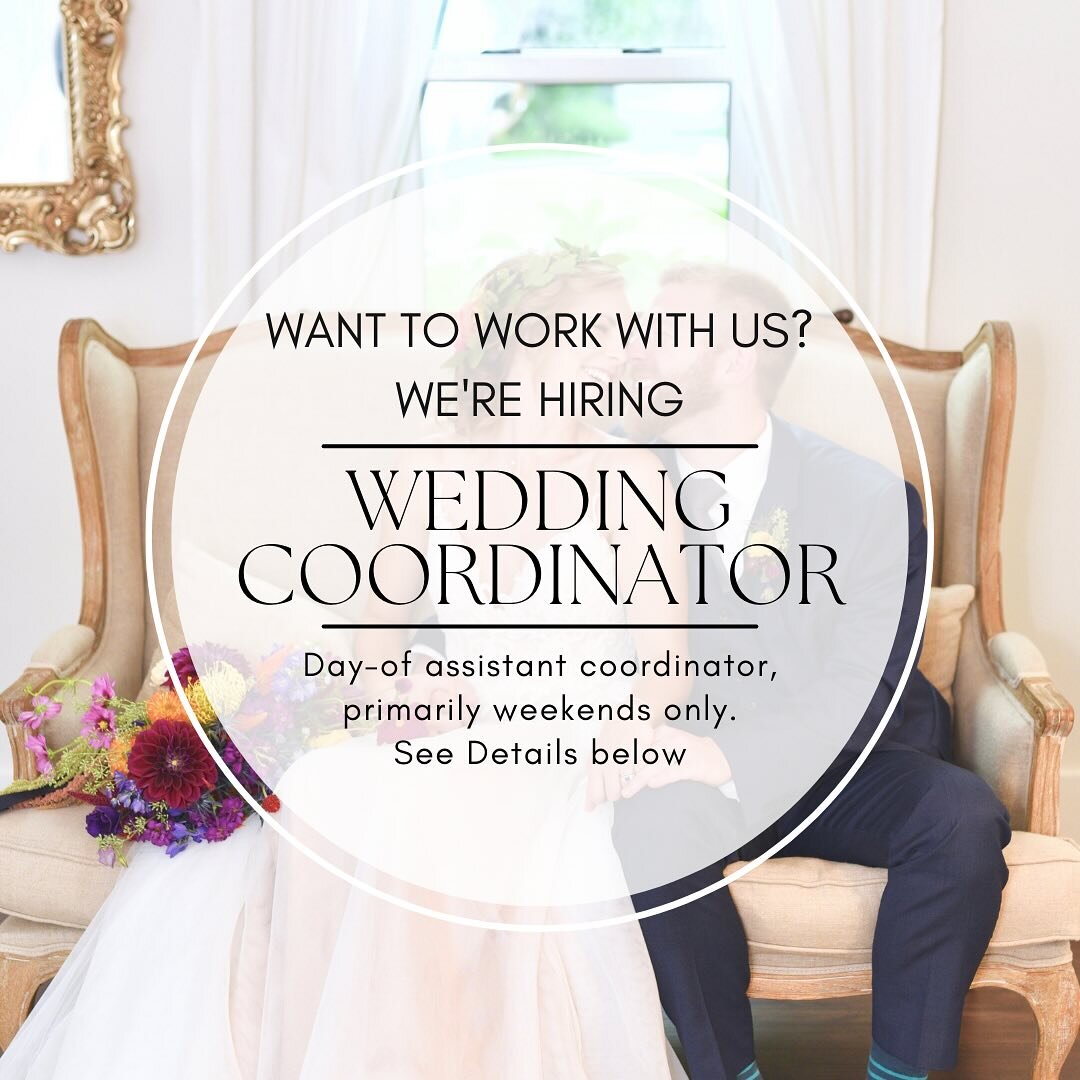 We are hiring! If you are interested in applying please email us at megan@arborandbloomevents.com and follow the link in bio to set up an initial call with us. Please note you must do both things in order to be considered! 

#hiring #weddingplanner #