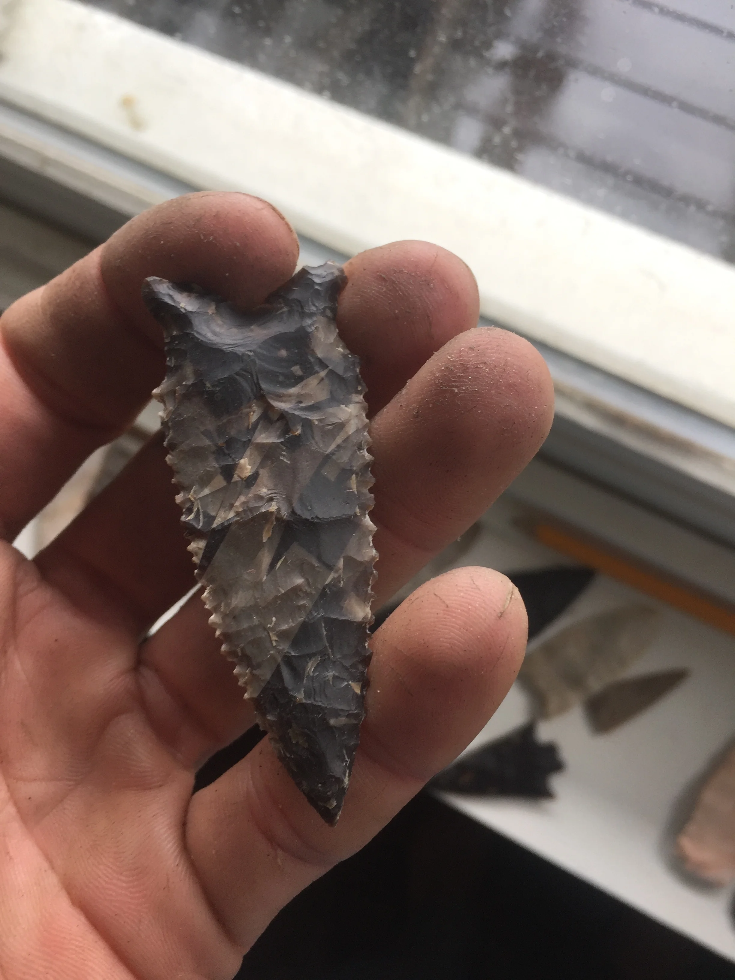 monterey chert "Dalton" style arrowhead