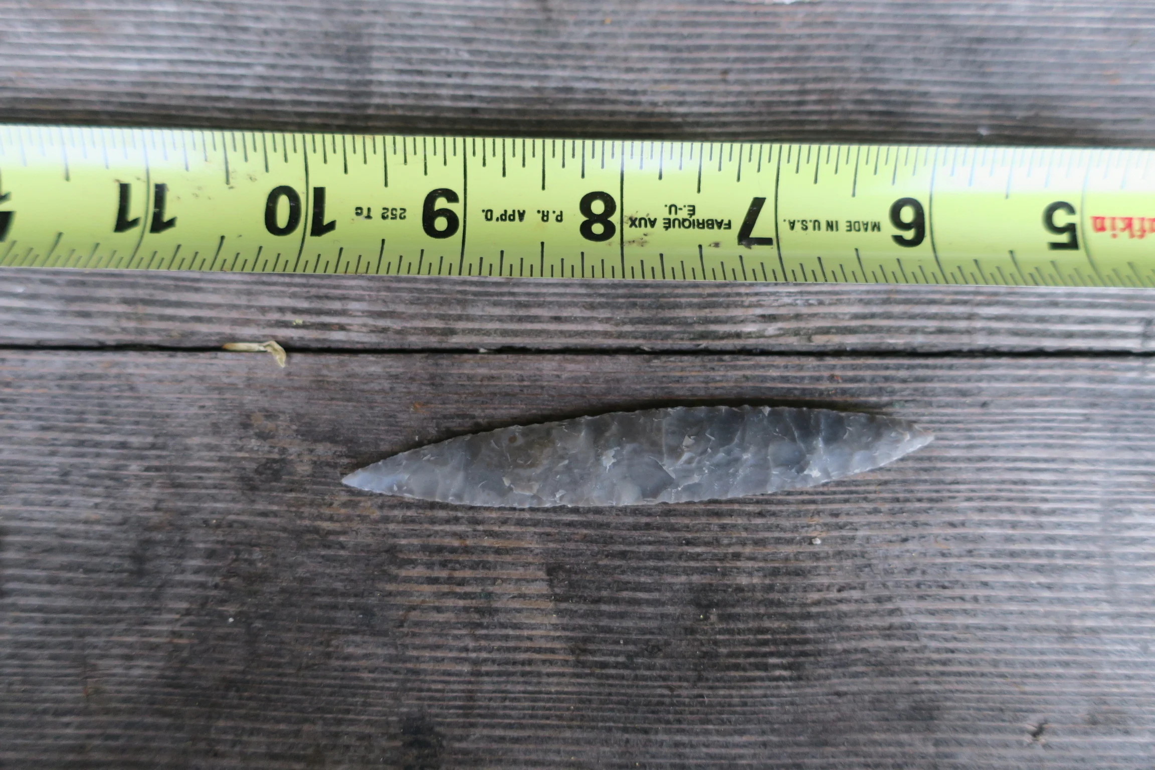 raw flint "Abo" leaf point