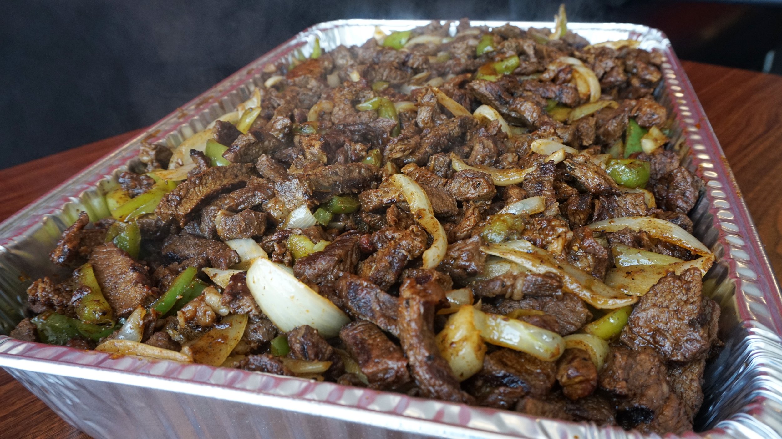 Large Tray of Steak Fajitas