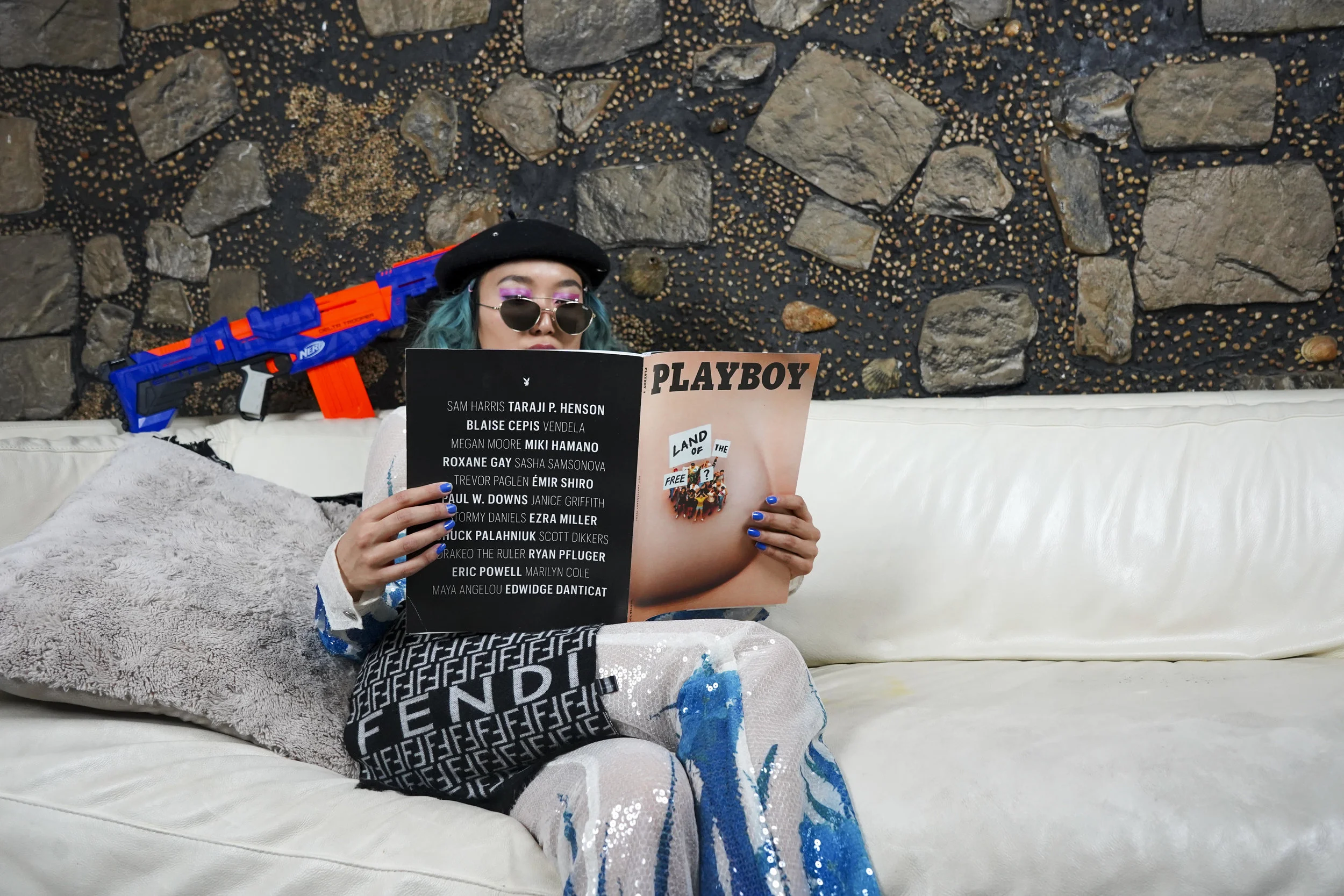 Still from Smash music video (2019)