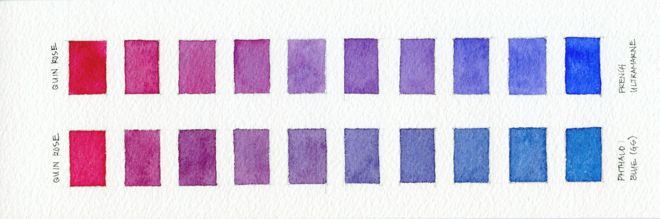 Watercolor Two Color Mix