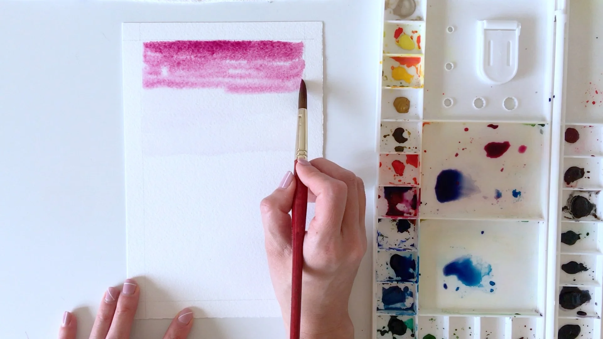 Color Transition Watercolor Backgrounds