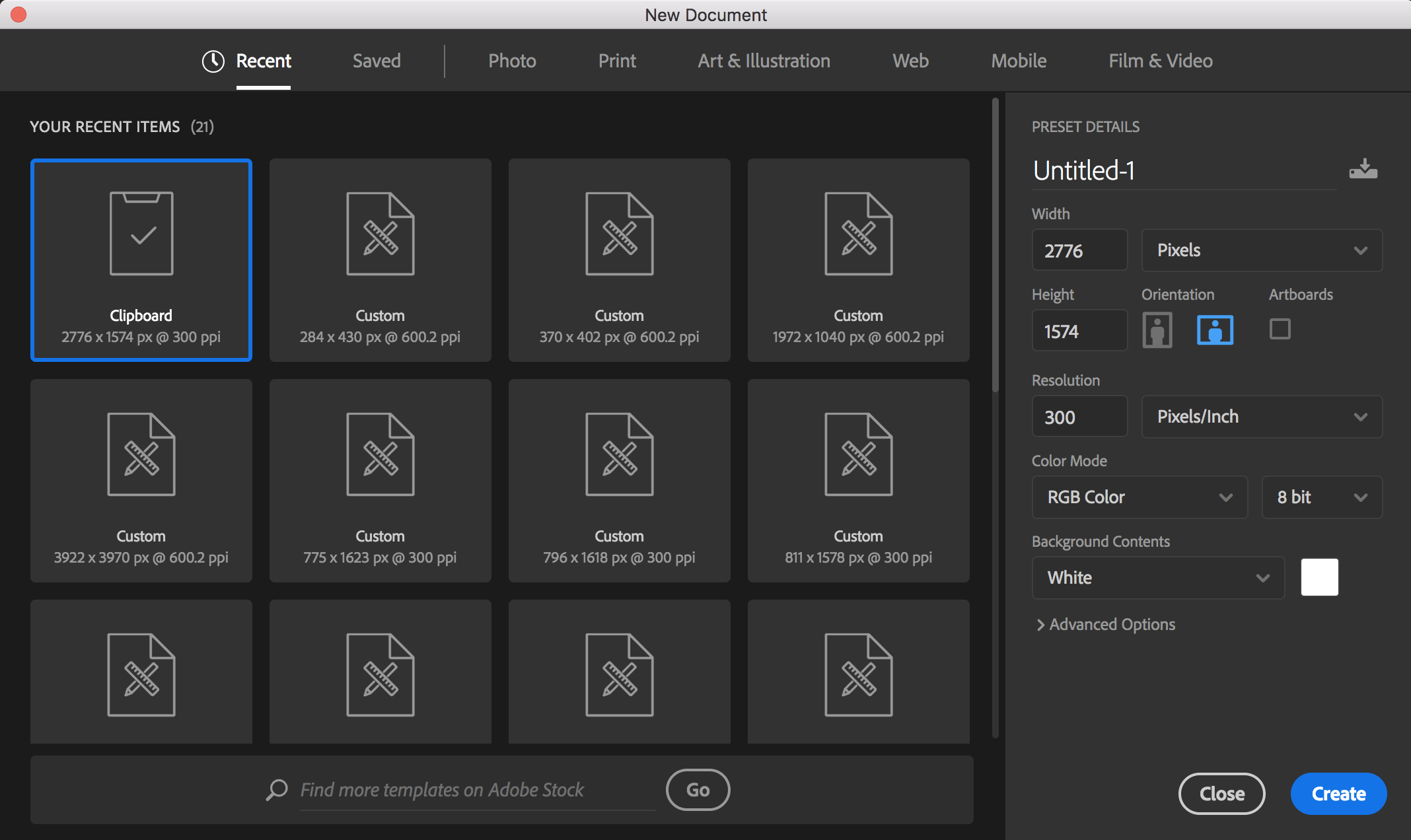 Tip: Choose the "Clipboard" option when pasting