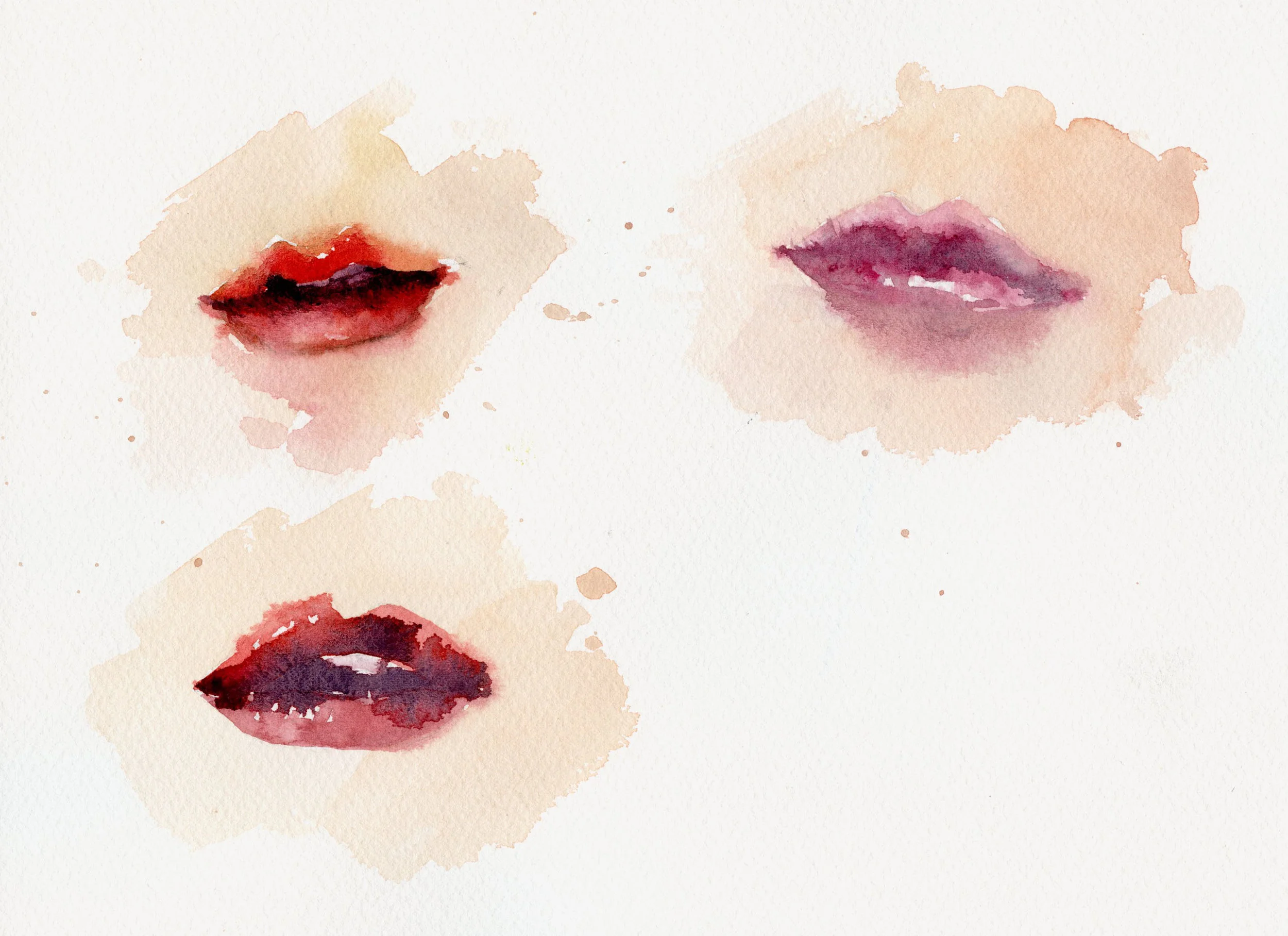 Watercolor Lips