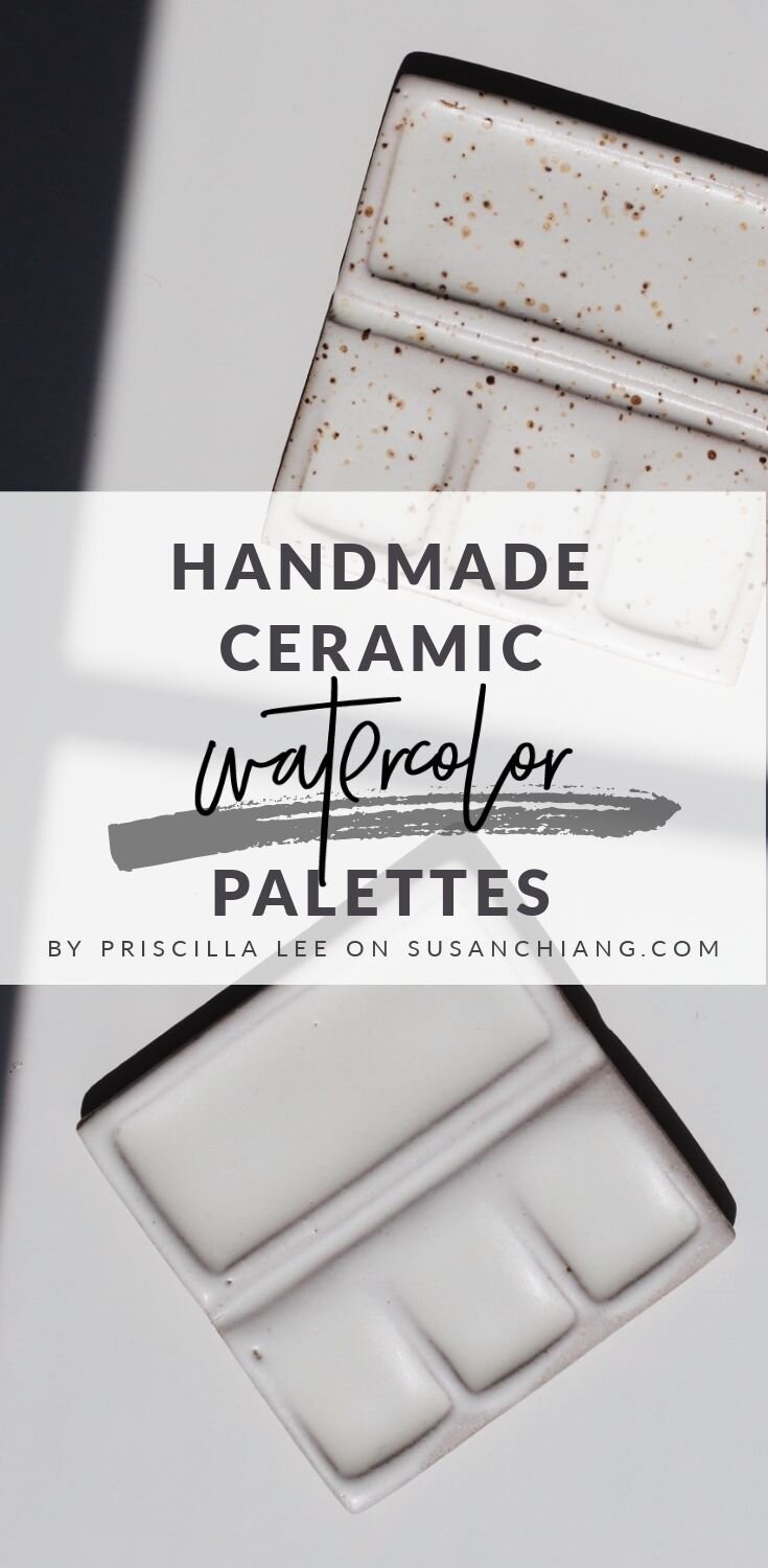 Ceramic Paint Palette Set, Watercolor Palette Set, Ceramic
