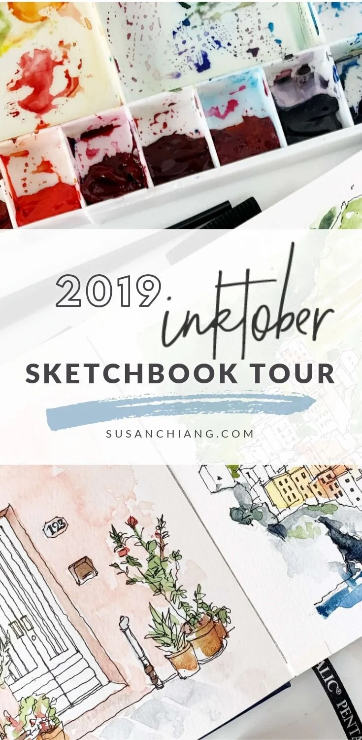 My First Inktober Sketchbook Tour | Susan Chiang
