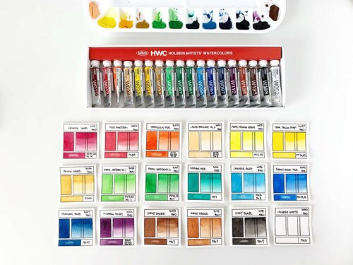 Swatching Holbein Watercolors: My First Impressions Susan Chiang Swatching Holbein Watercolors: My First Impressions Susan Chiang