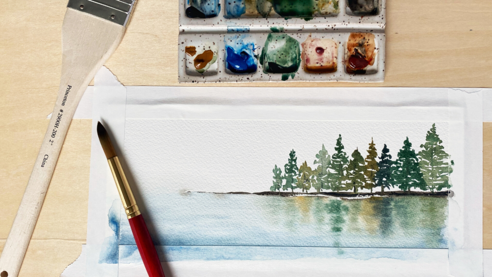 How To Paint Simple Watercolor Reflections  Susan Chiang