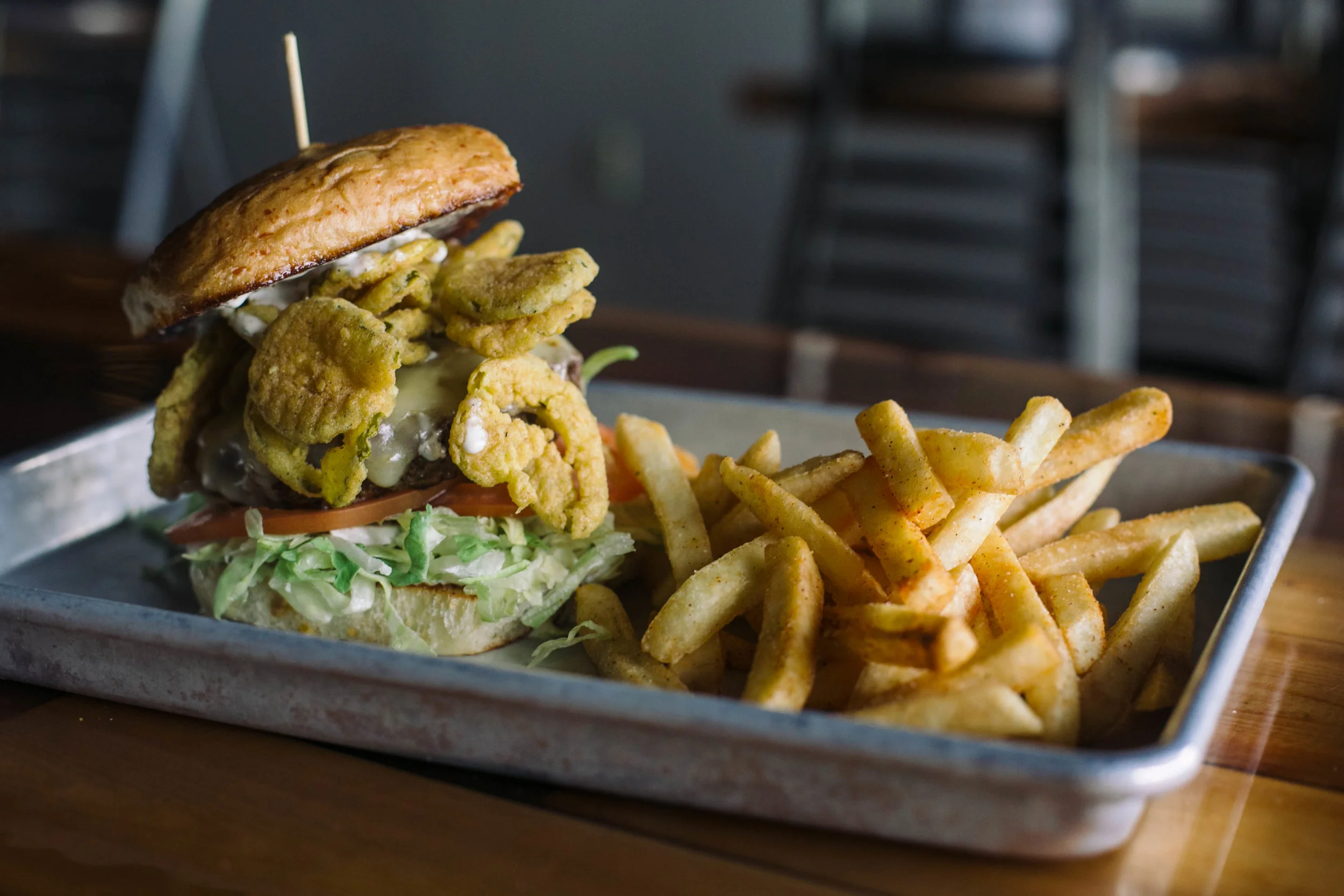 Fried Pickle Burger
