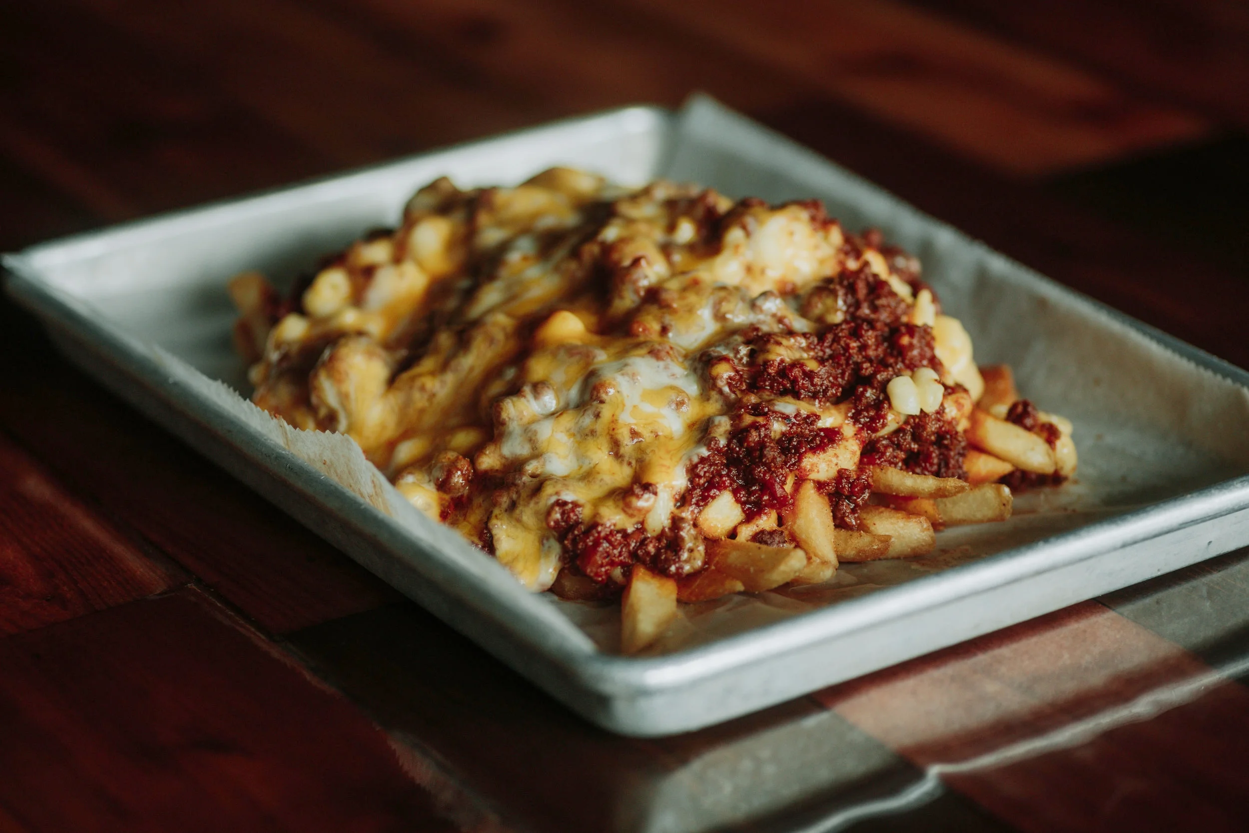 Chili Macaroni & Cheese Fries