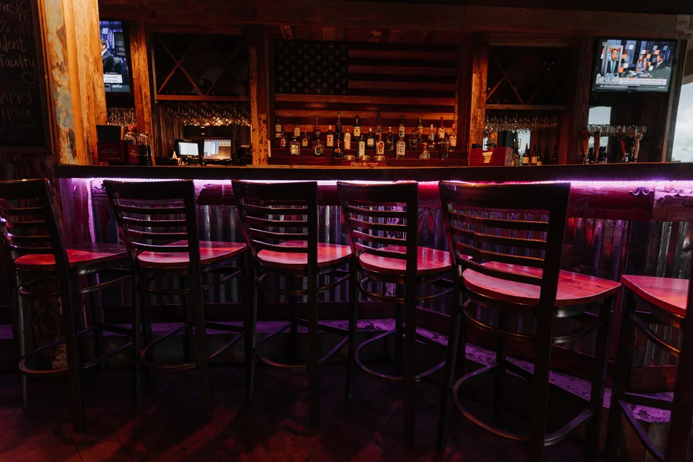 Dining room and bar at Our Mom's Restaurant in Baton Rouge