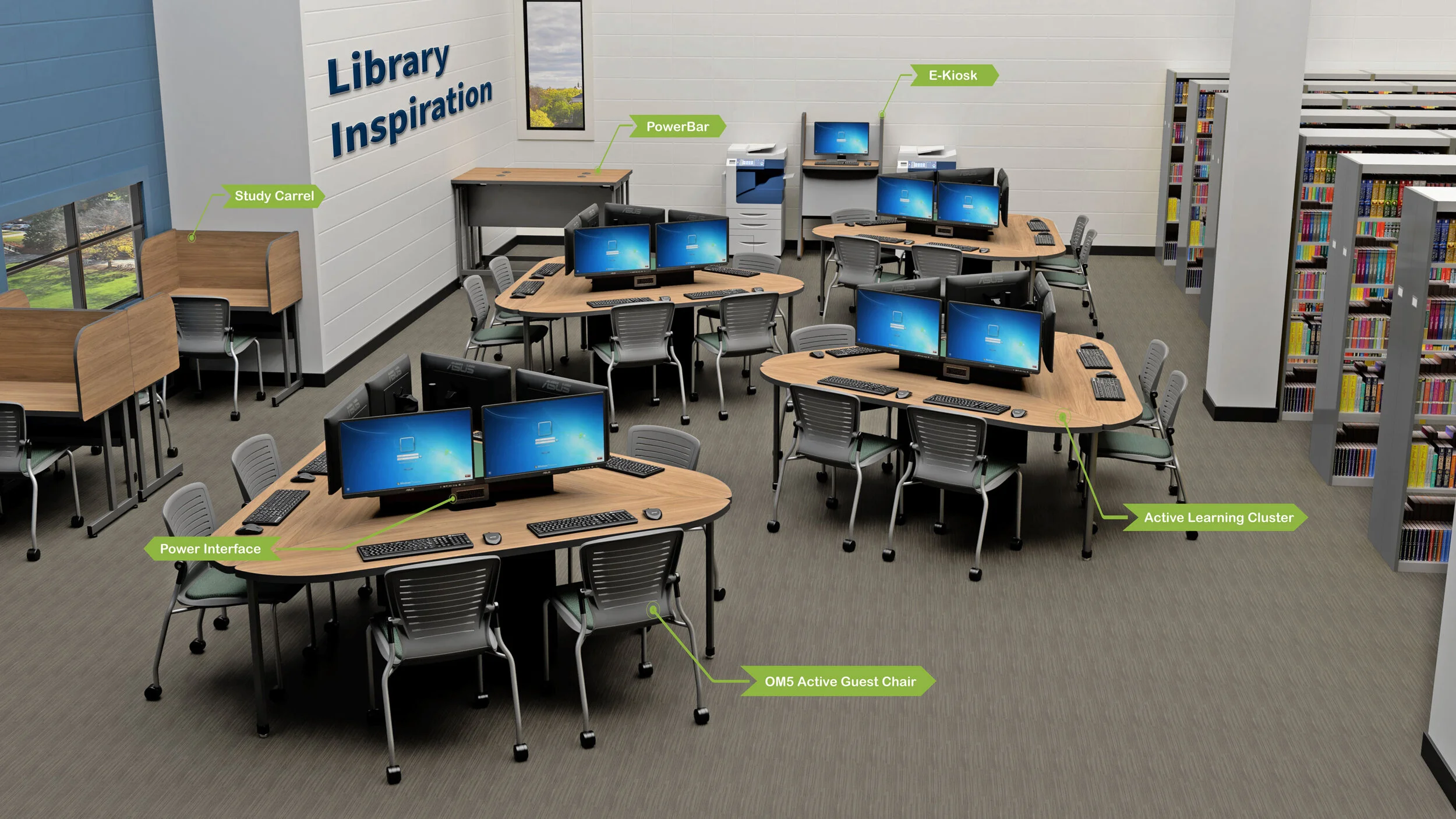 Learning Space Inspiration Libraries — Computer Comforts, Inc.