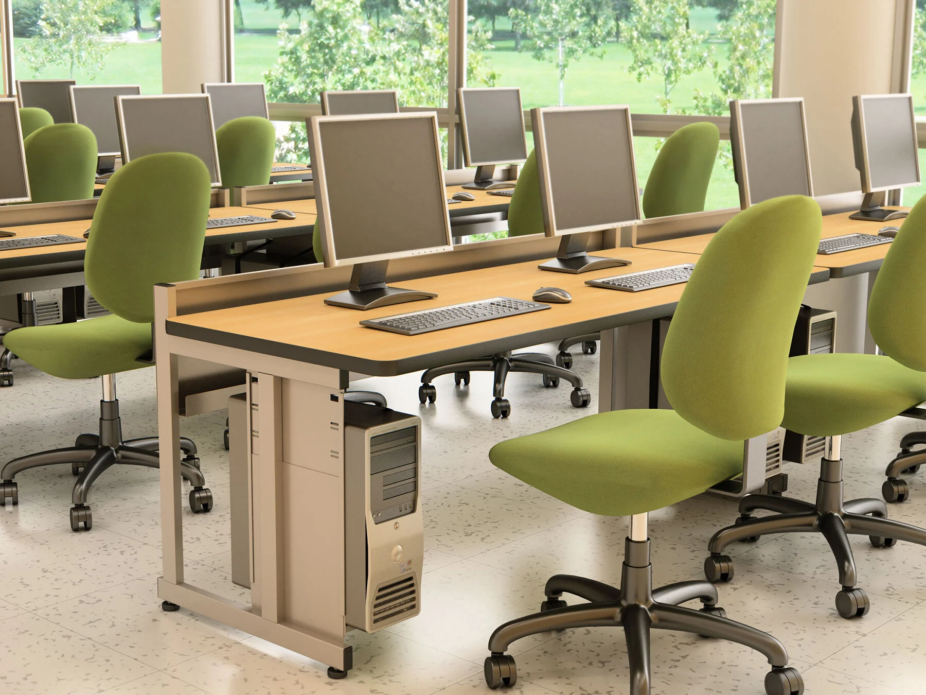 Elevated Back Table — Computer Comforts, Inc.