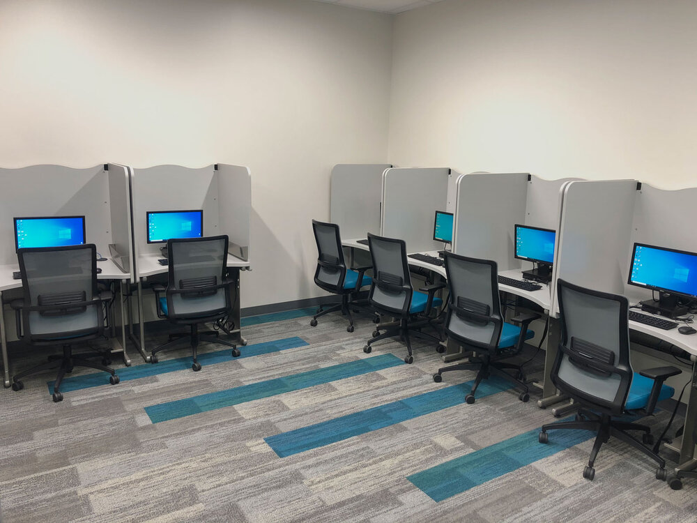 Pearson Vue Testing Carrels