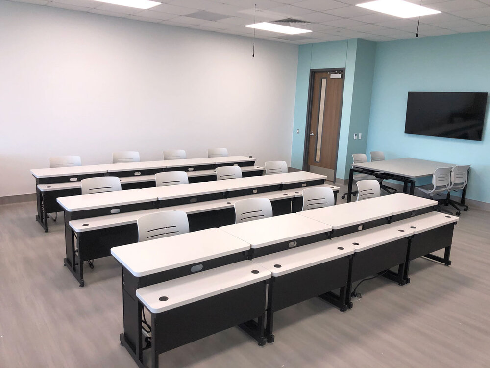 Split-Level Computer Training Tables