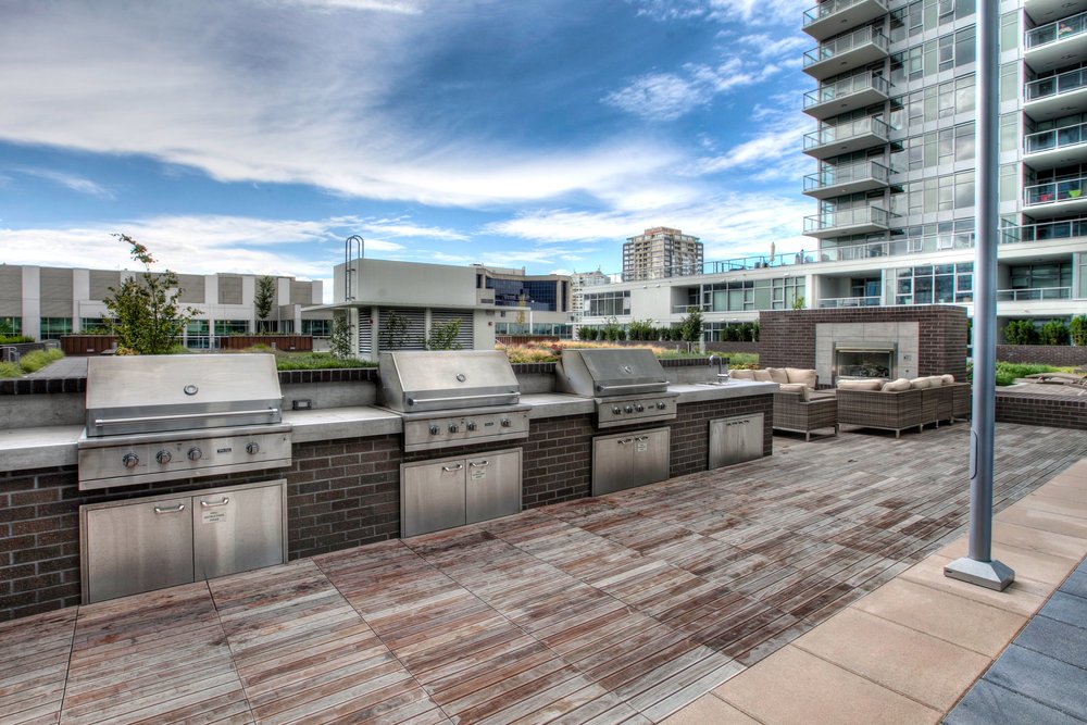 BBQ Grills on the Insignia rooftop terrace
