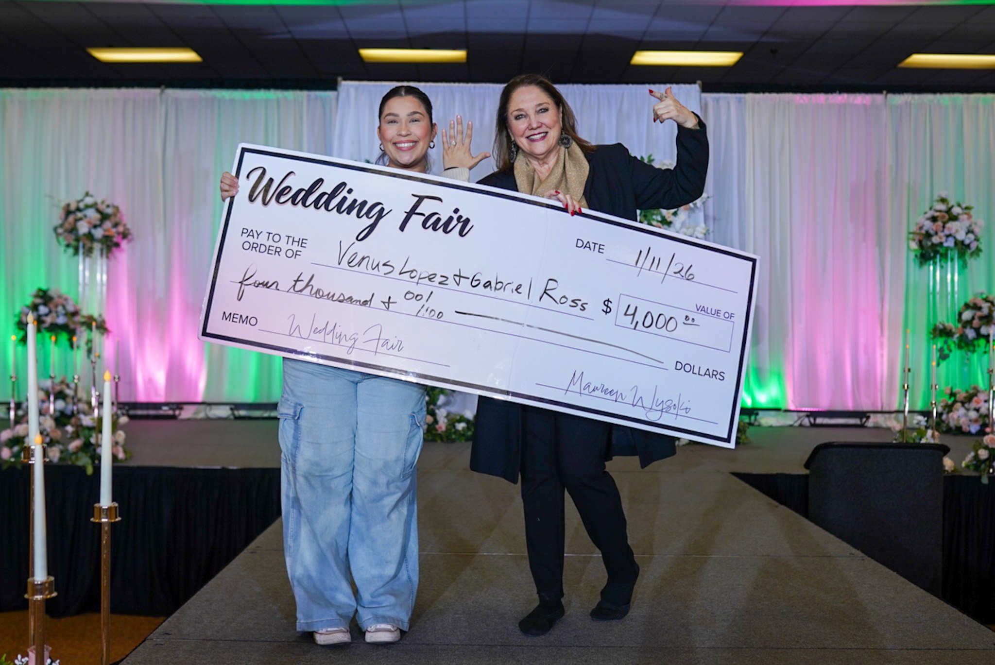 Image of Grand Prize Winner with Maureen Wysoki