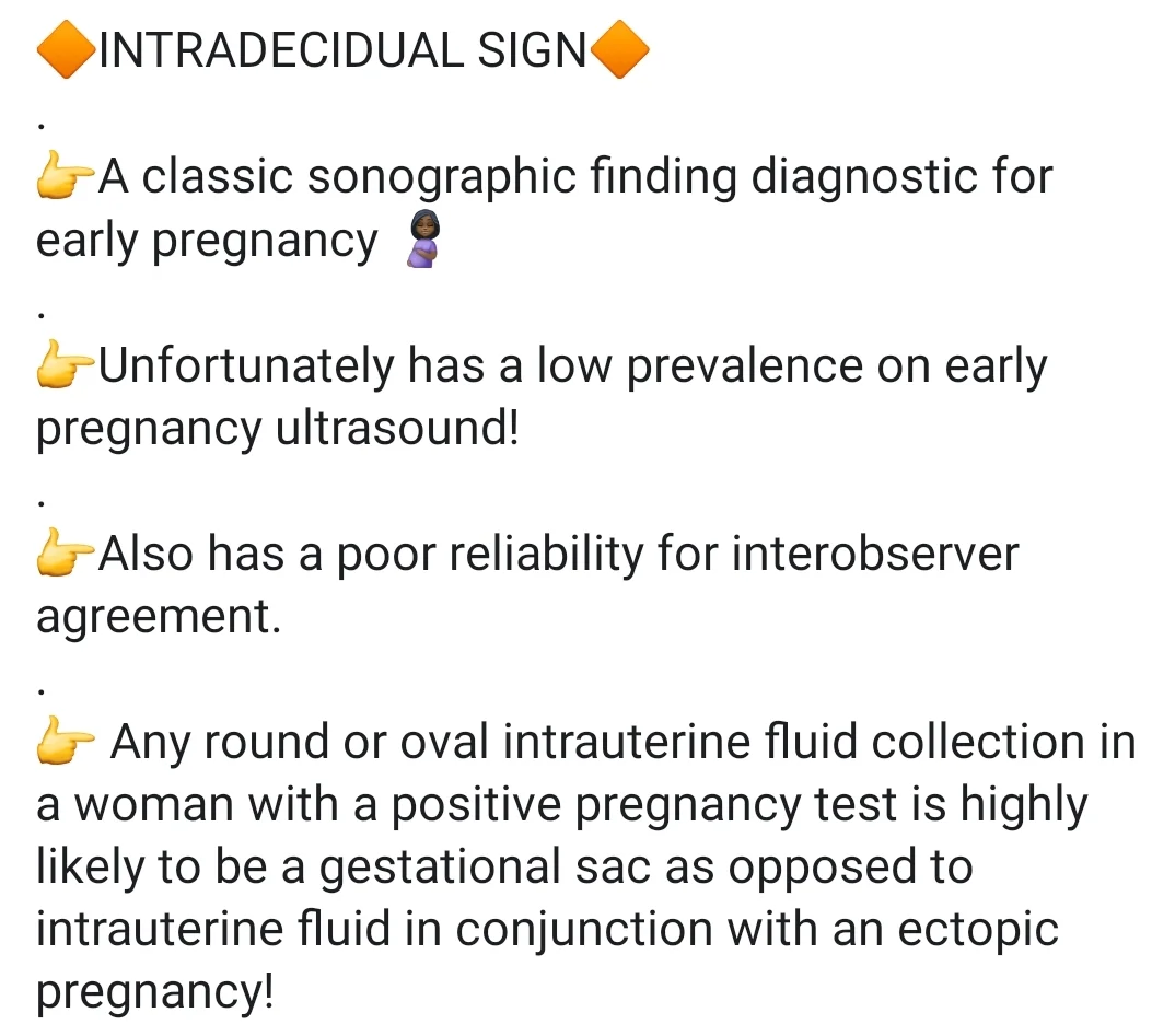 Intradecidual Sign