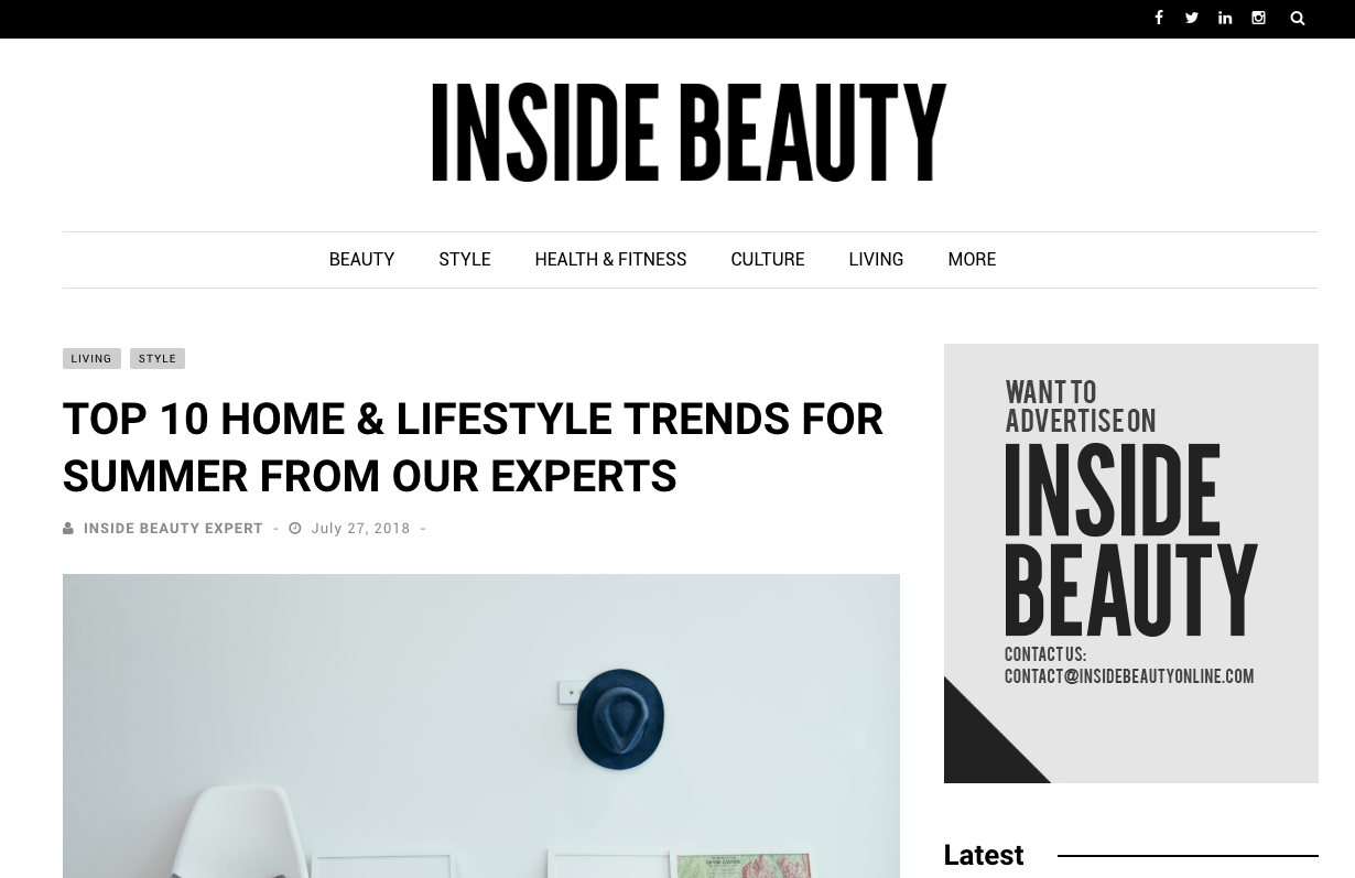 As seen in Inside Beauty